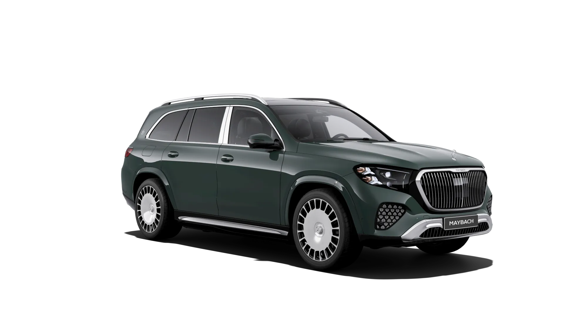 Mercedes-Maybach GLS (X167-fl2), Ozdobné výplně interiéru Exclusive, Nemetalická dark petrol, front