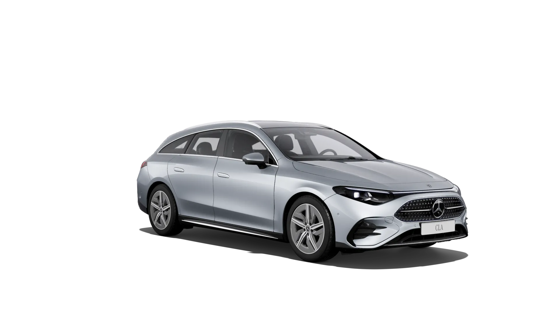 CLA Shooting Brake (X178), Linie AMG, Metalická stříbrná high-tech, front