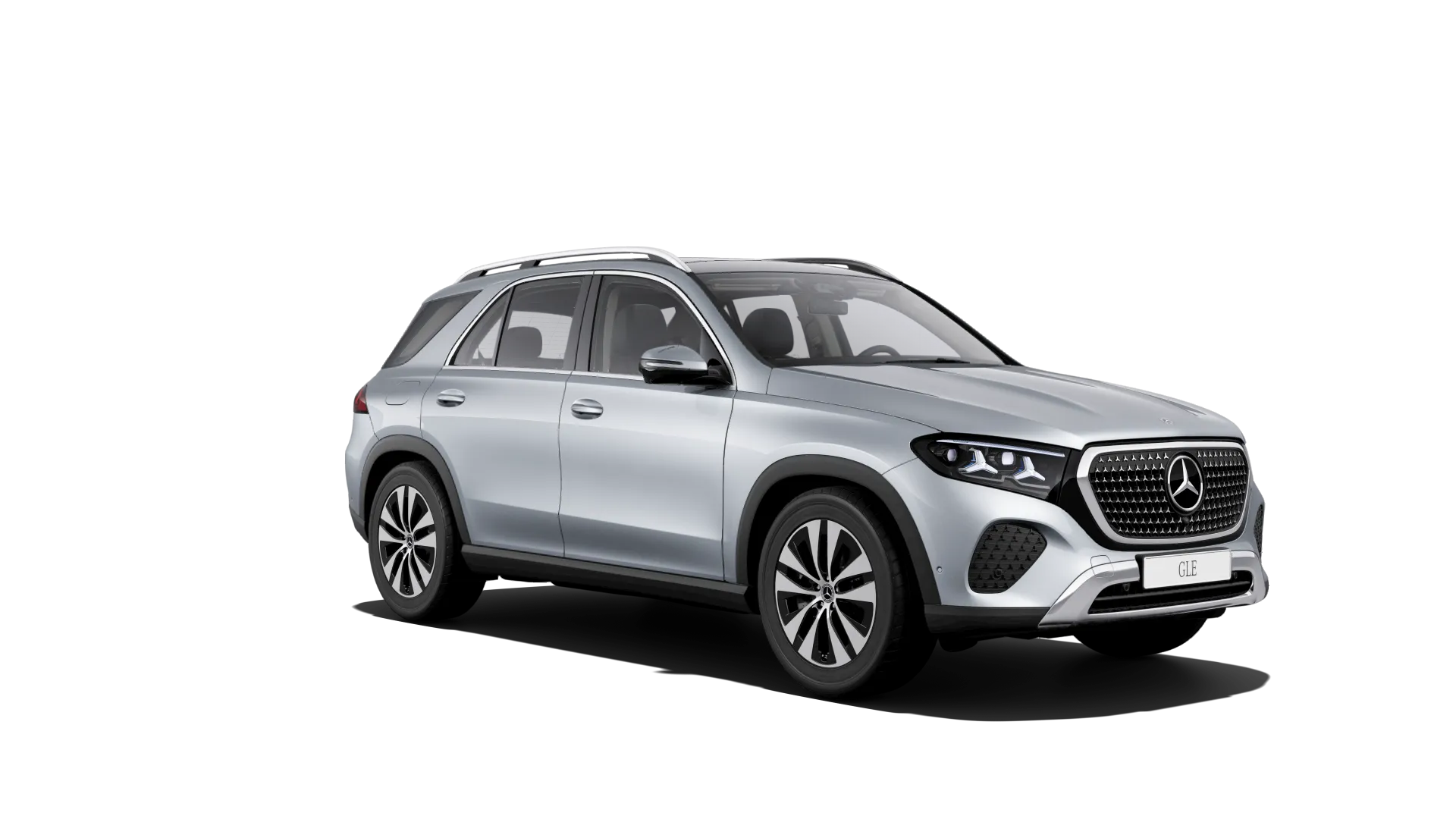 GLE (V167-fl2), Základní provedení, Metalická stříbrná high-tech, front