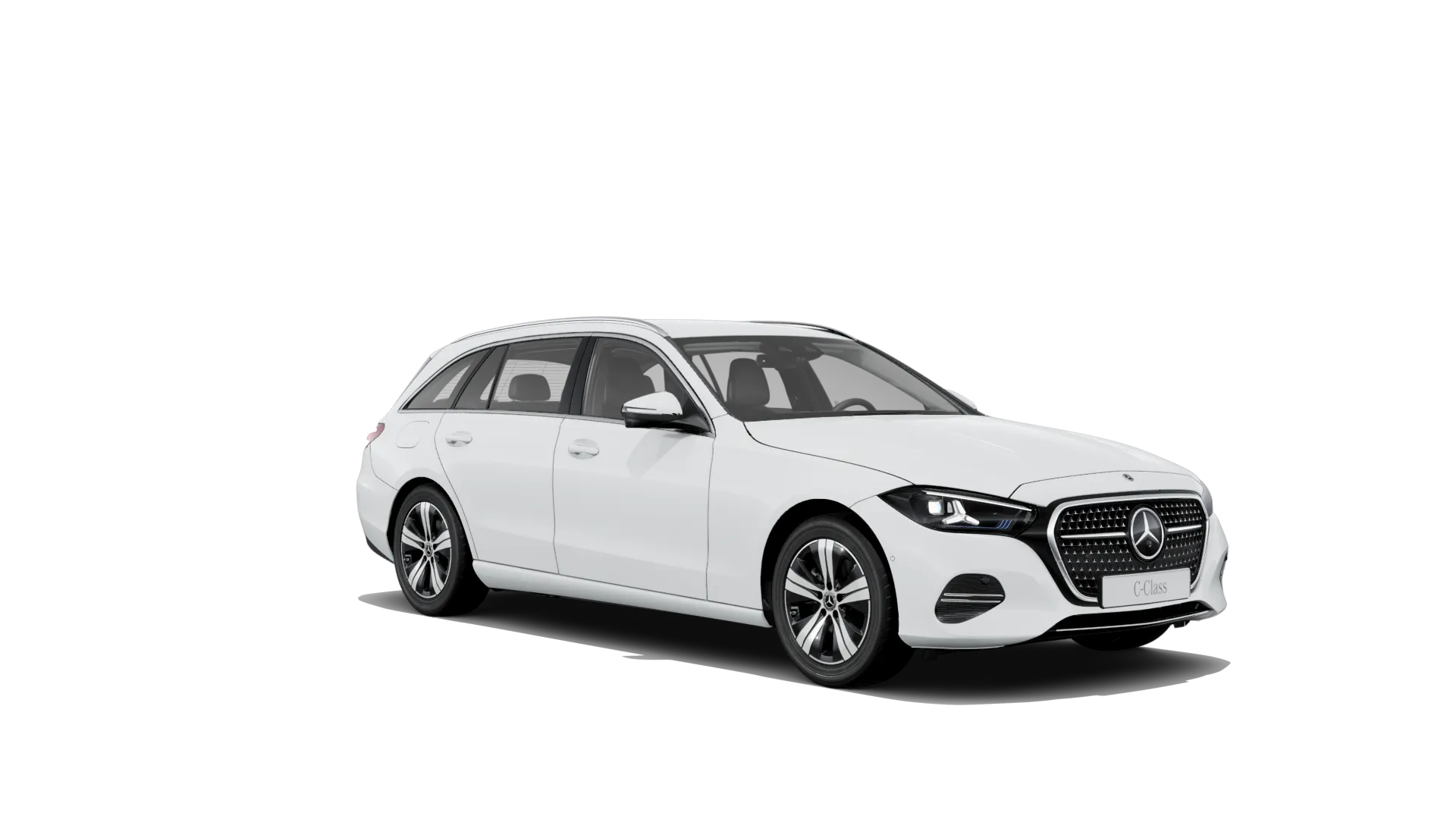 Třída C kombi (S206-fl), Linie AVANTGARDE, Nemetalická bílá polar, front