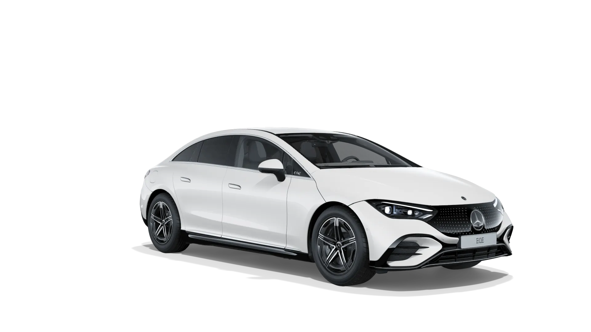 EQE sedan (V295), Sada linie AMG exteriér + linie Electric Art interiér, Bílá opalite bright MANUFAKTUR, front