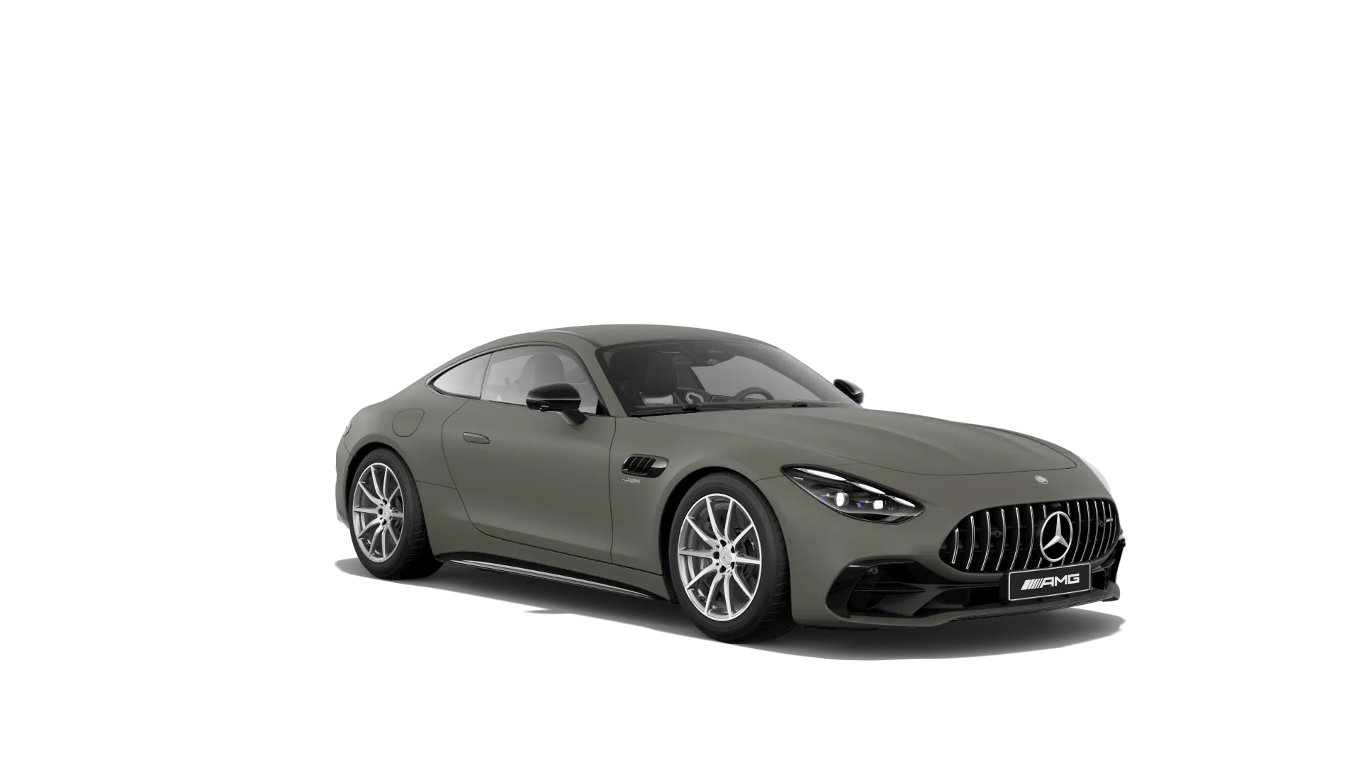 Mercedes-AMG GT kupé (C192), Sada AMG Night, Magno tmavě zelená olive MANUFAKTUR exclusive, front