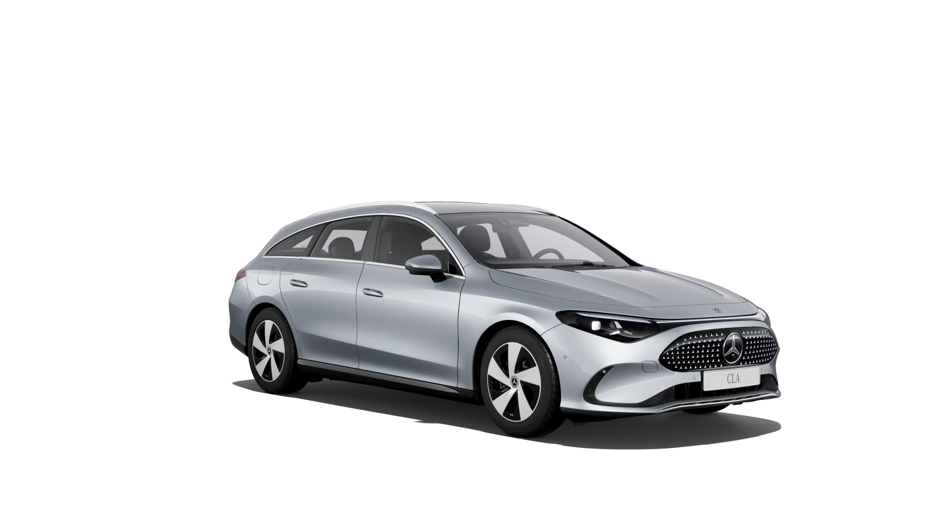 CLA Shooting Brake (X174), Linie Progressive, Metalická stříbrná high-tech, front