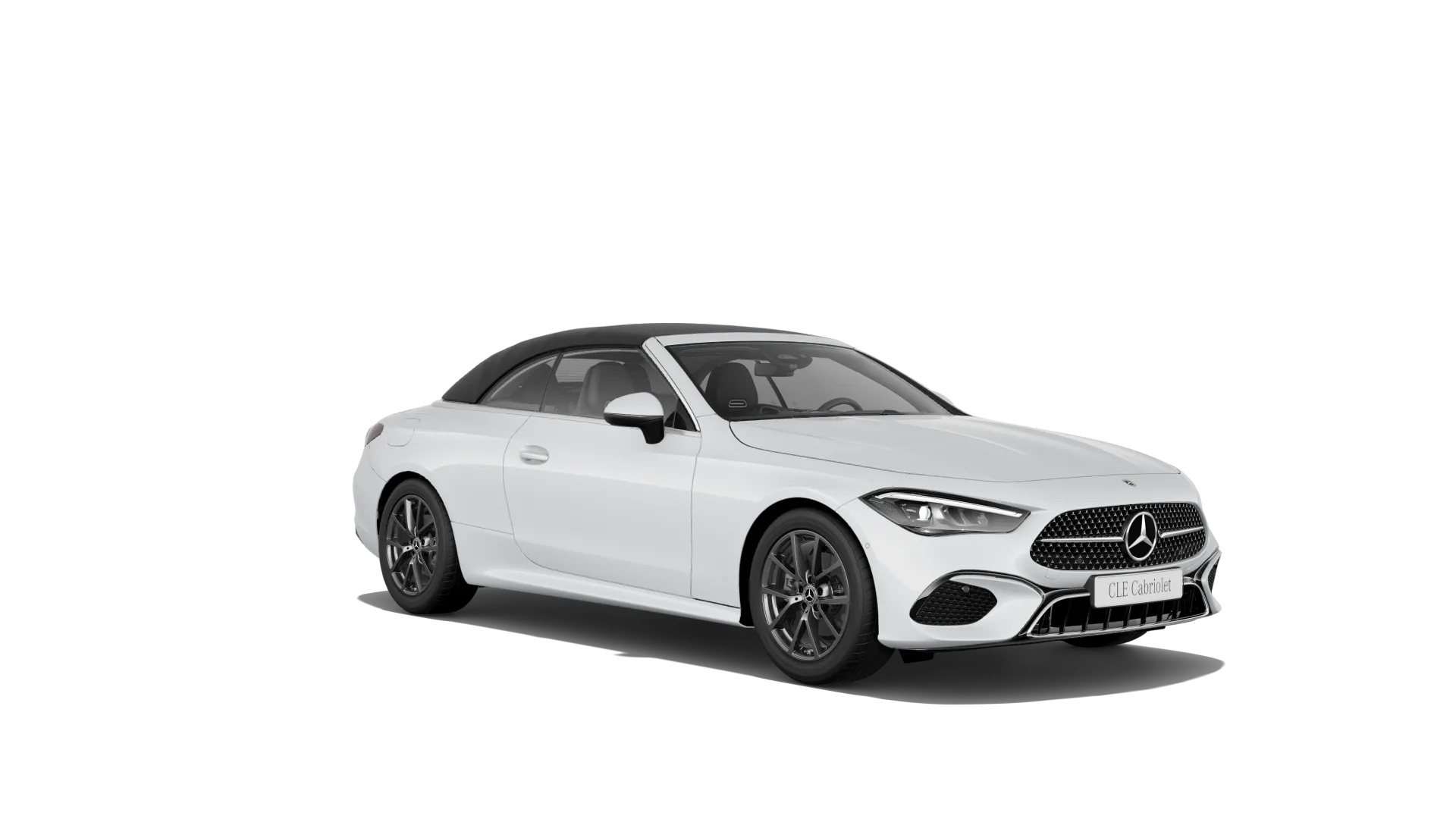 CLE kabriolet (A236), Linie AVANTGARDE exteriér, Bílá opalite bright MANUFAKTUR, front