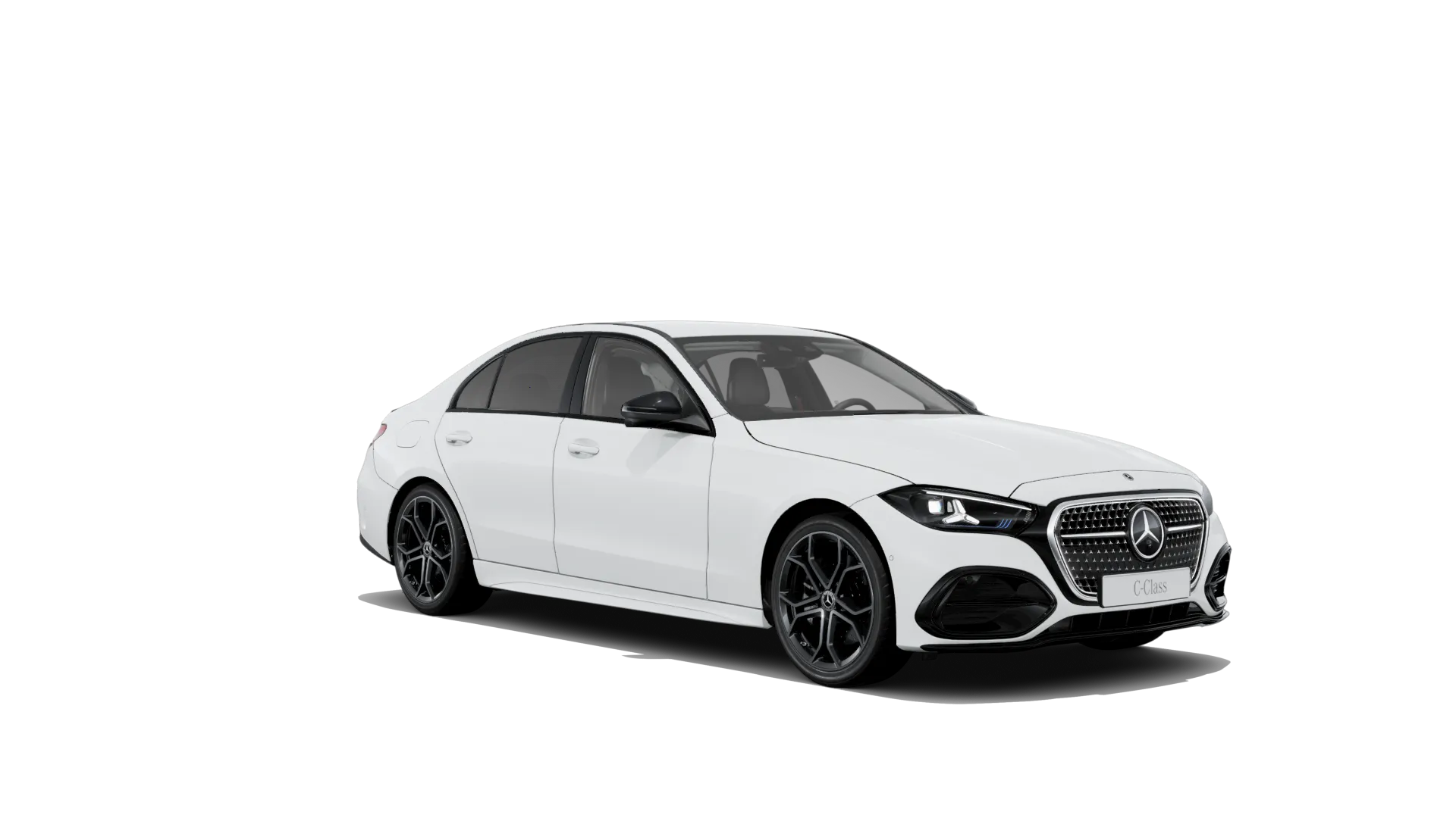 Třída C sedan (W206-fl), Linie AMG Plus, Nemetalická bílá polar, front
