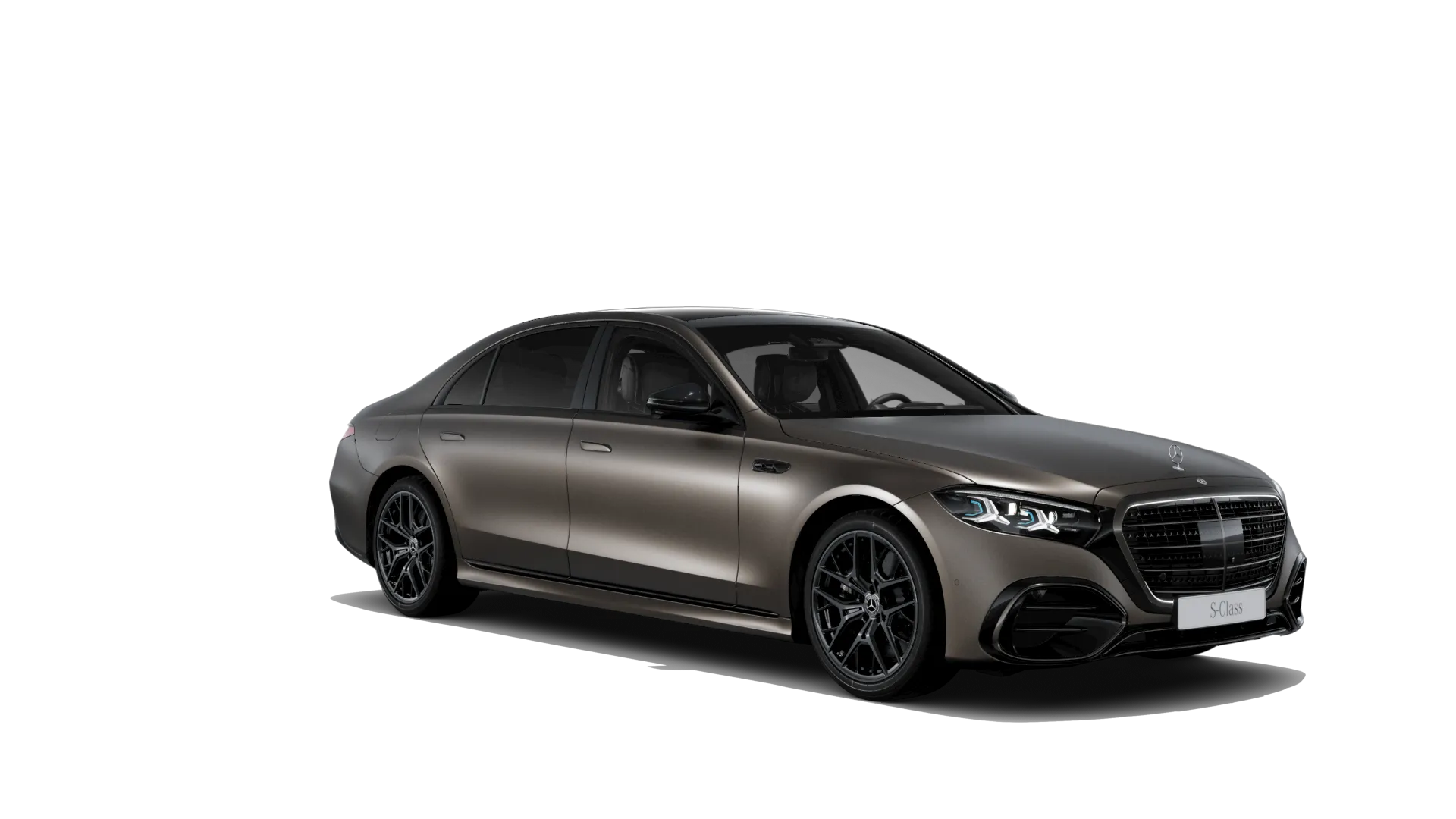 Třída S prodloužená limuzína (V223-fl), Linie AMG Plus, Magno hnědá citrine MANUFAKTUR exclusive, front