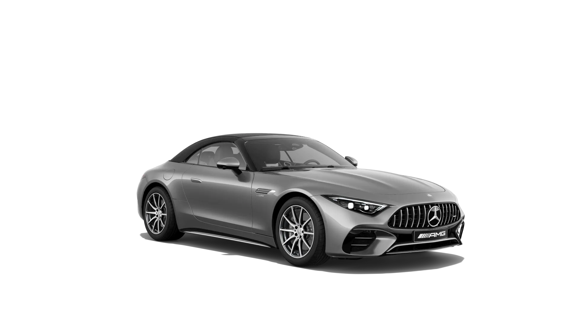 Mercedes-AMG SL Roadster (R232), Sada AMG Aerodynamics, Metalická šedá Imola AMG MANUFAKTUR exclusive, front