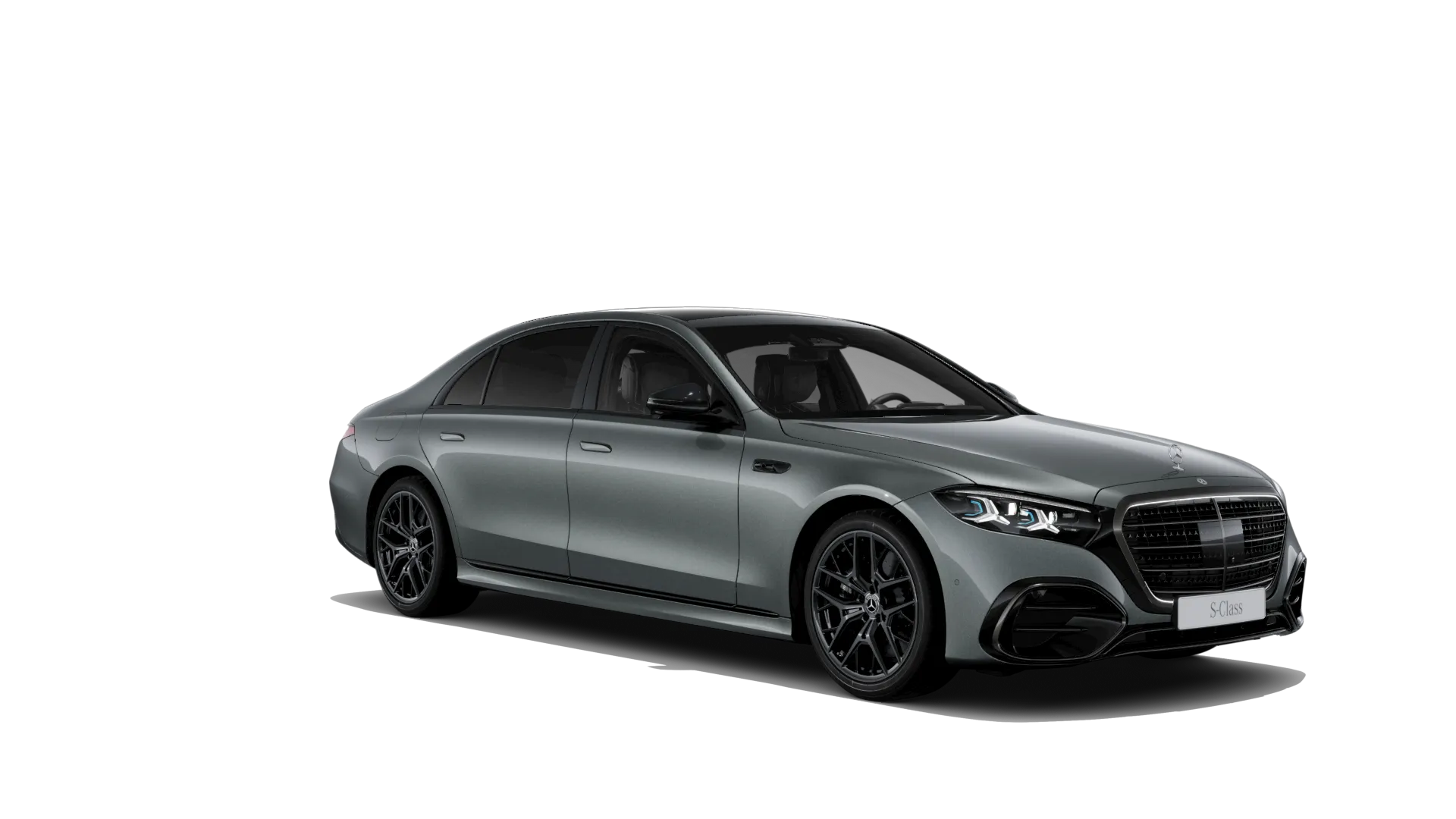 Třída S prodloužená limuzína (V223-fl), Linie AMG Plus, Metalická šedá graphite MANUFAKTUR, front