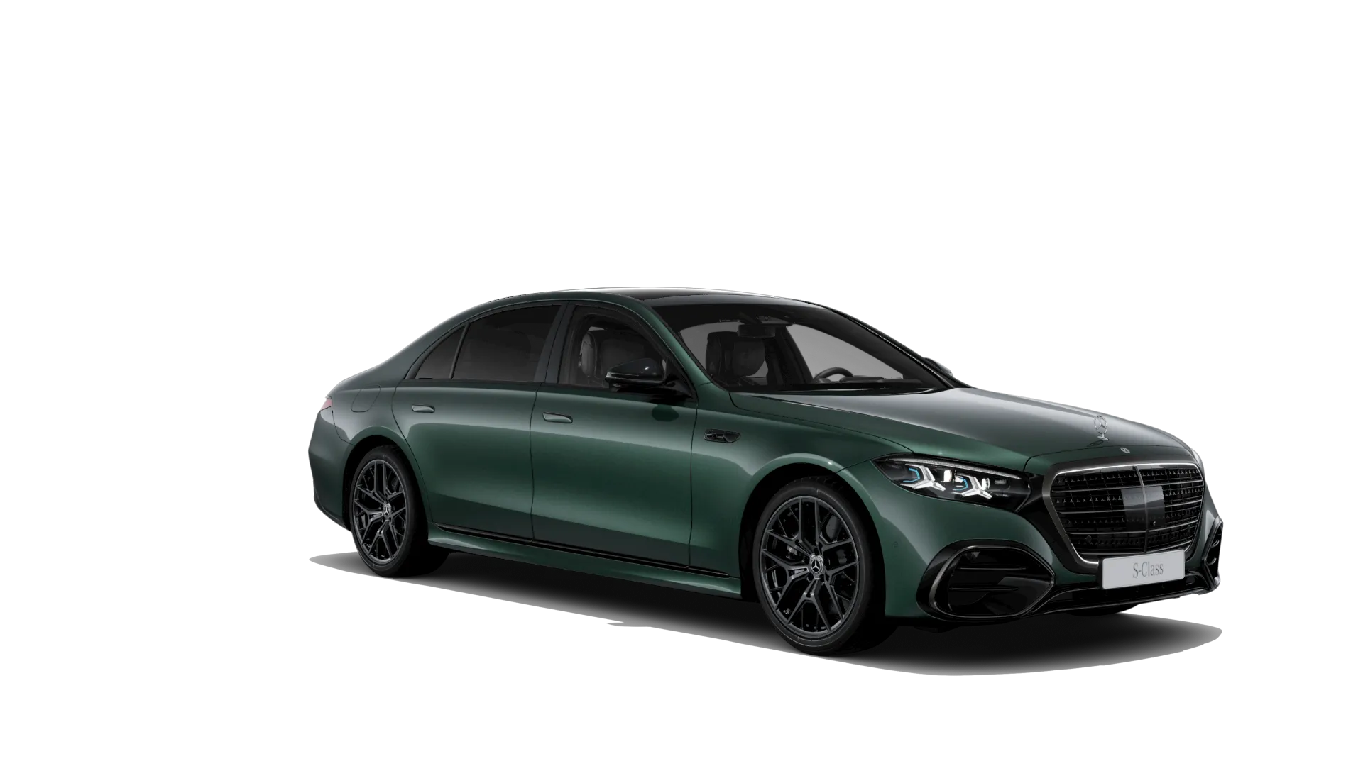 Třída S prodloužená limuzína (V223-fl), Linie AMG Plus, Metalická zelená allanite MANUFAKTUR exclusive, front