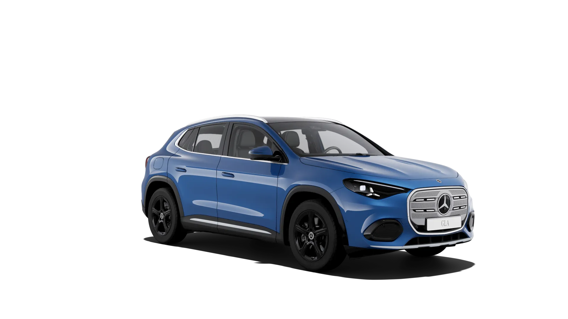GLA (H244), Linie Style, Metalická modrá clear, front