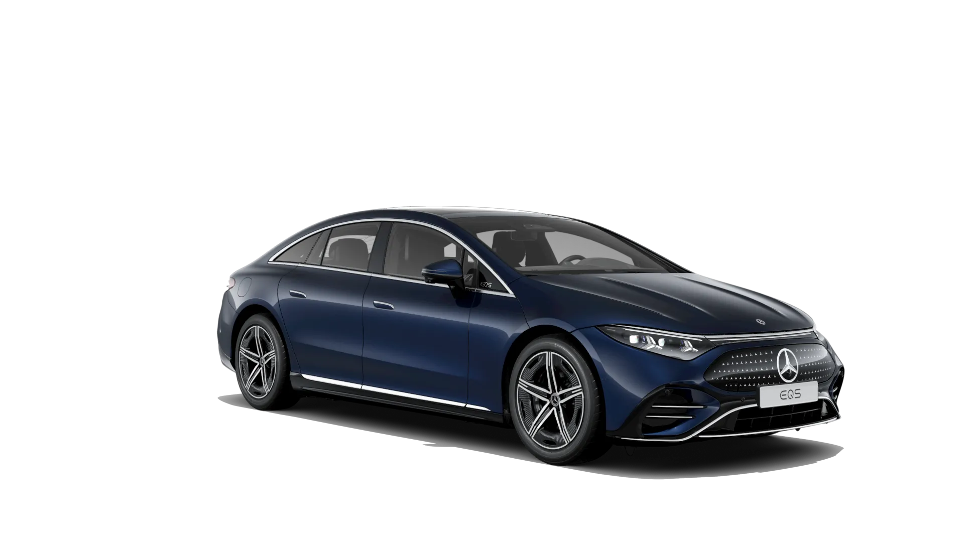 EQS sedan (V297-fl), Linie AMG exteriér, Metalická modrá nautic, front