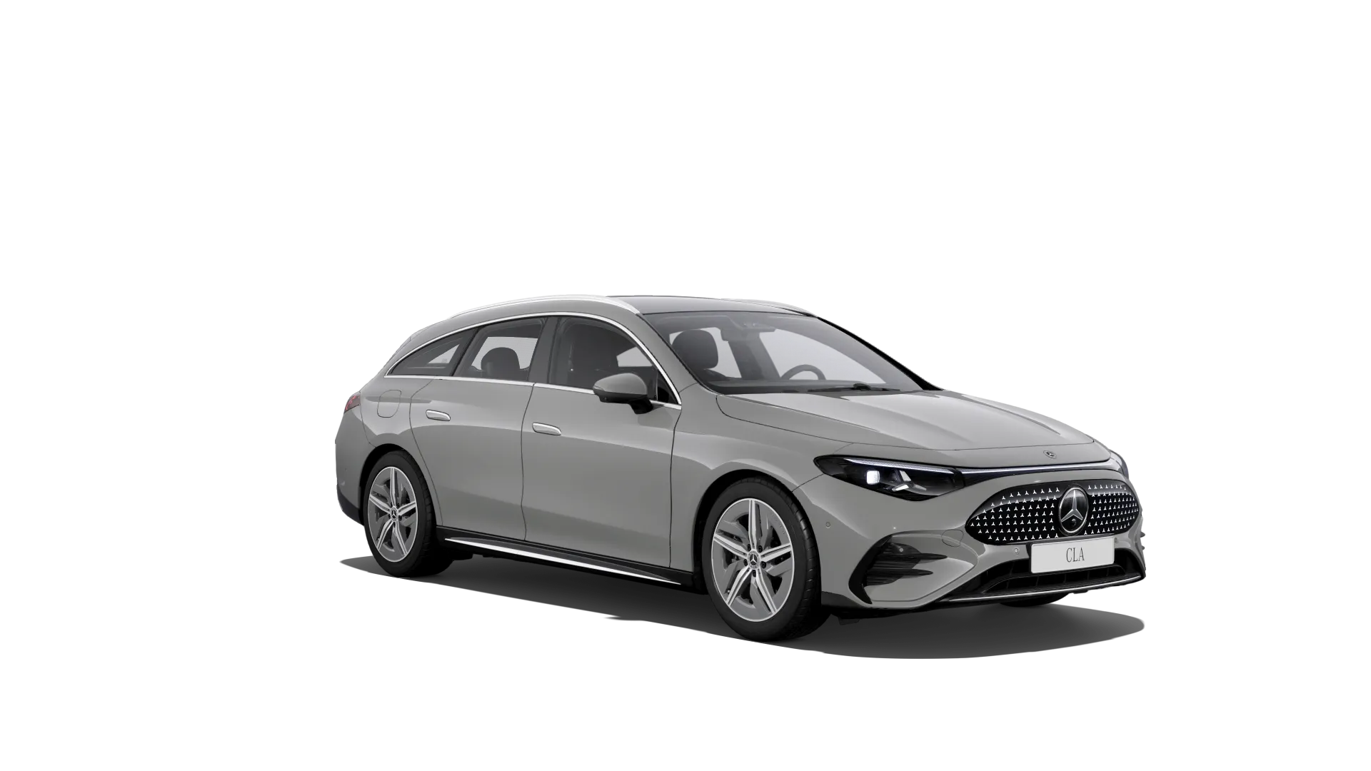 CLA Shooting Brake (X174), Linie AMG, Nemetalická šedá alpine MANUFAKTUR, front