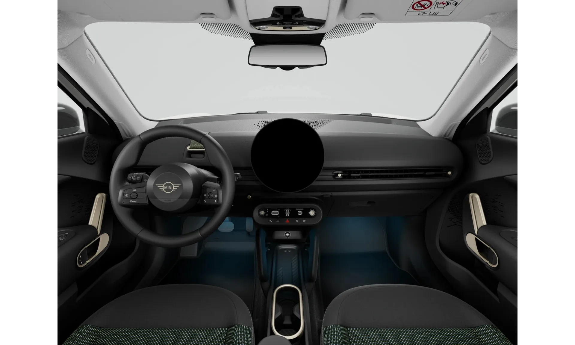 Aceman E (J05), Paket Essential, interiér Látka Double Black/multitone, dashboard
