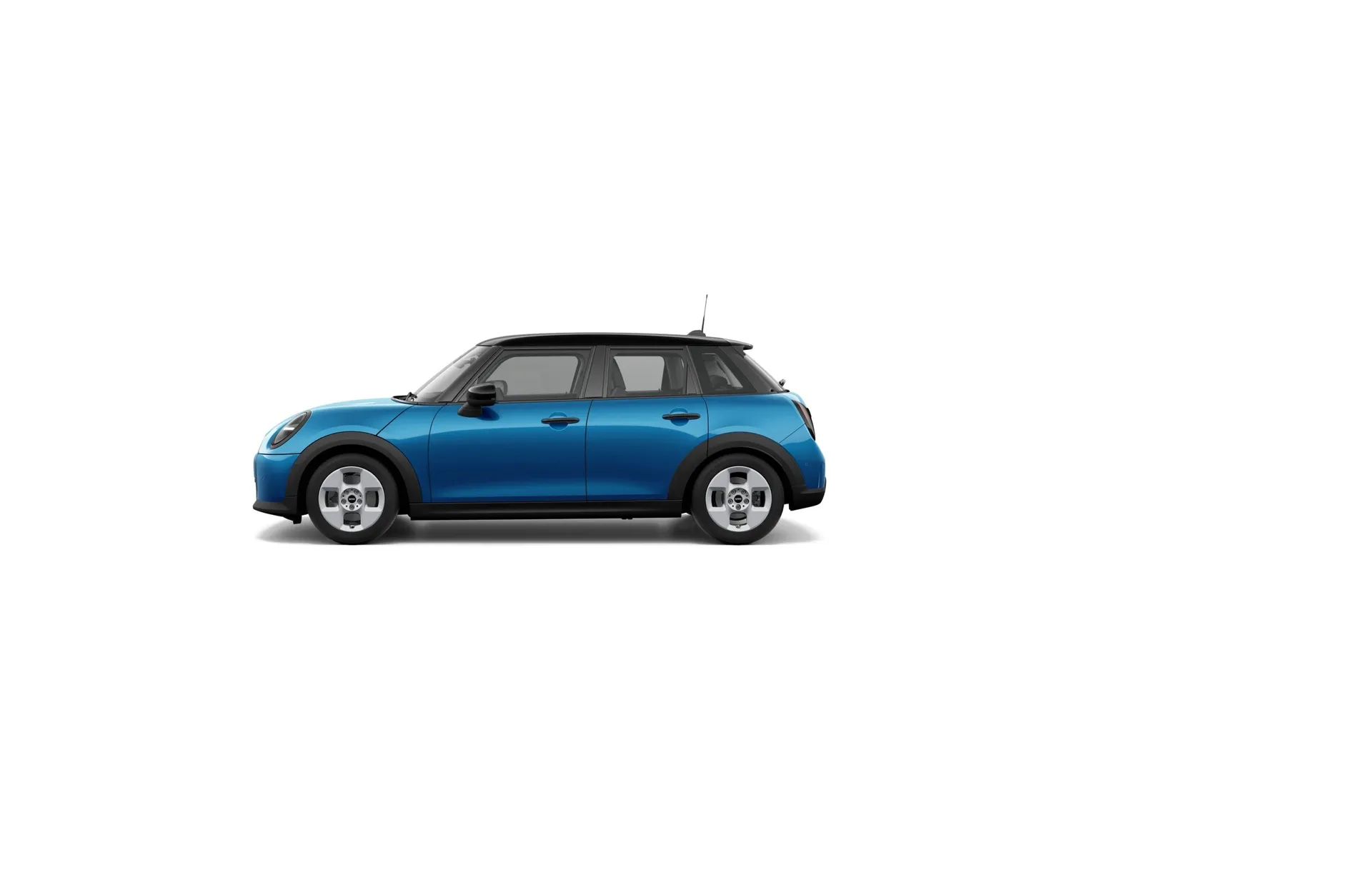 Cooper 5dveřové (F65), Paket Classic, Metalický lak Icy Sunshine Blue, side