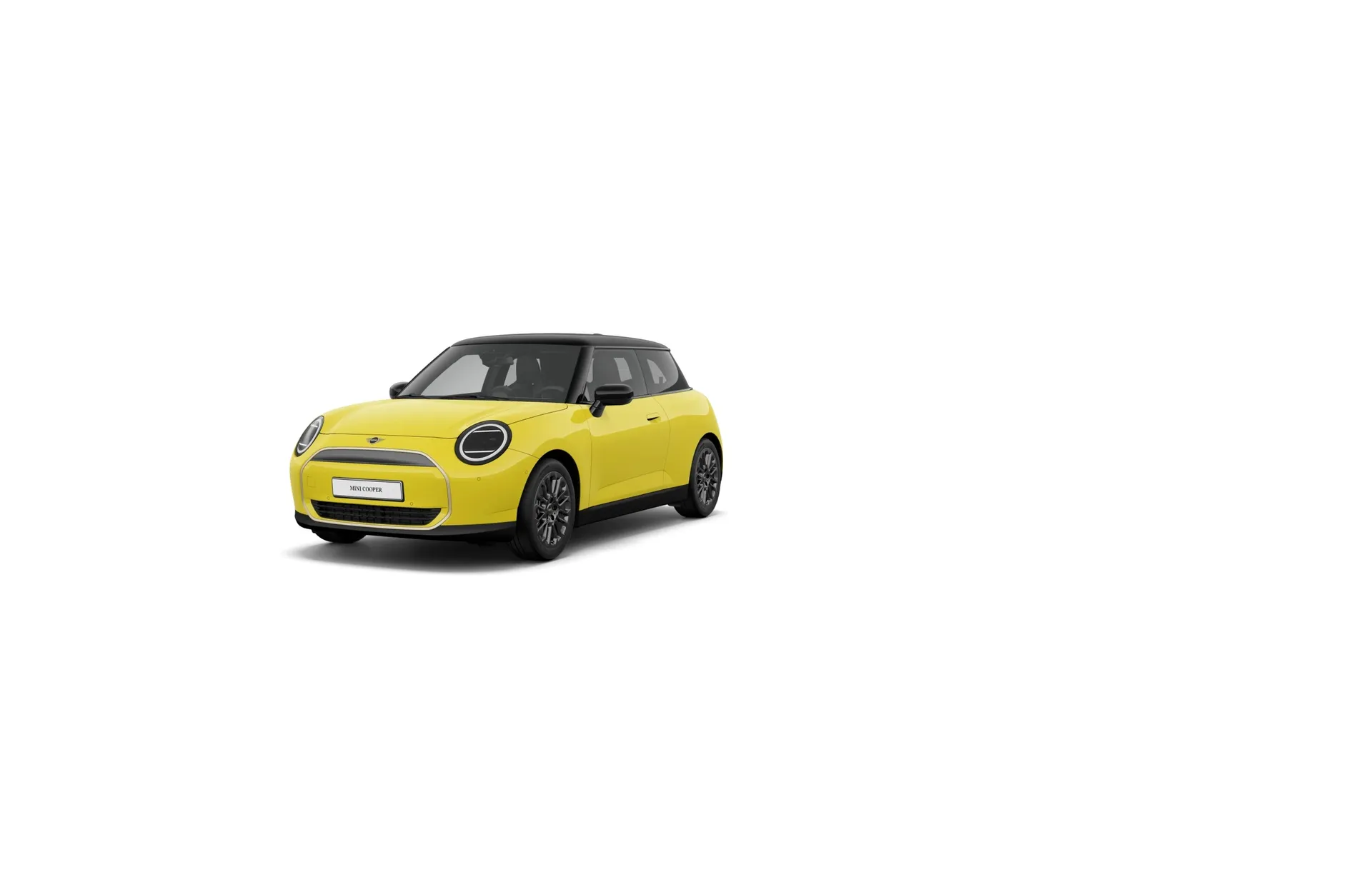 Cooper E (J01), Paket Favoured, Nemetalický lak Sunny Side Yellow, front