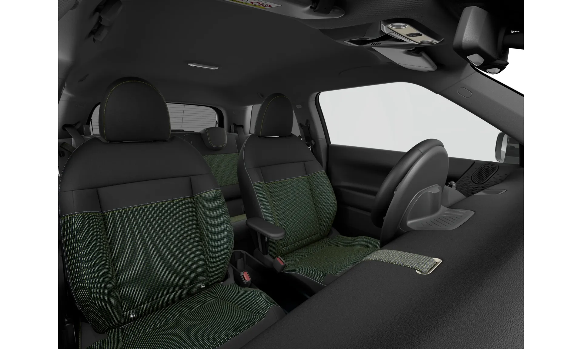 Cooper E (J01), Blackyard, interiér Látka Double Black/multitone, seats