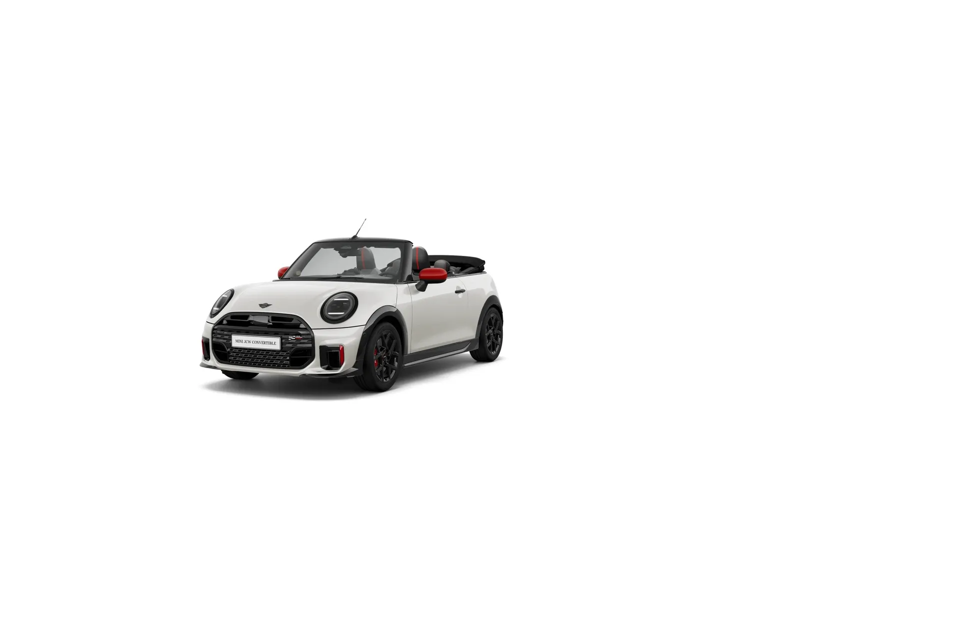 Cooper Cabrio (F67), John Cooper Works, Metalický lak Nanuq White, front