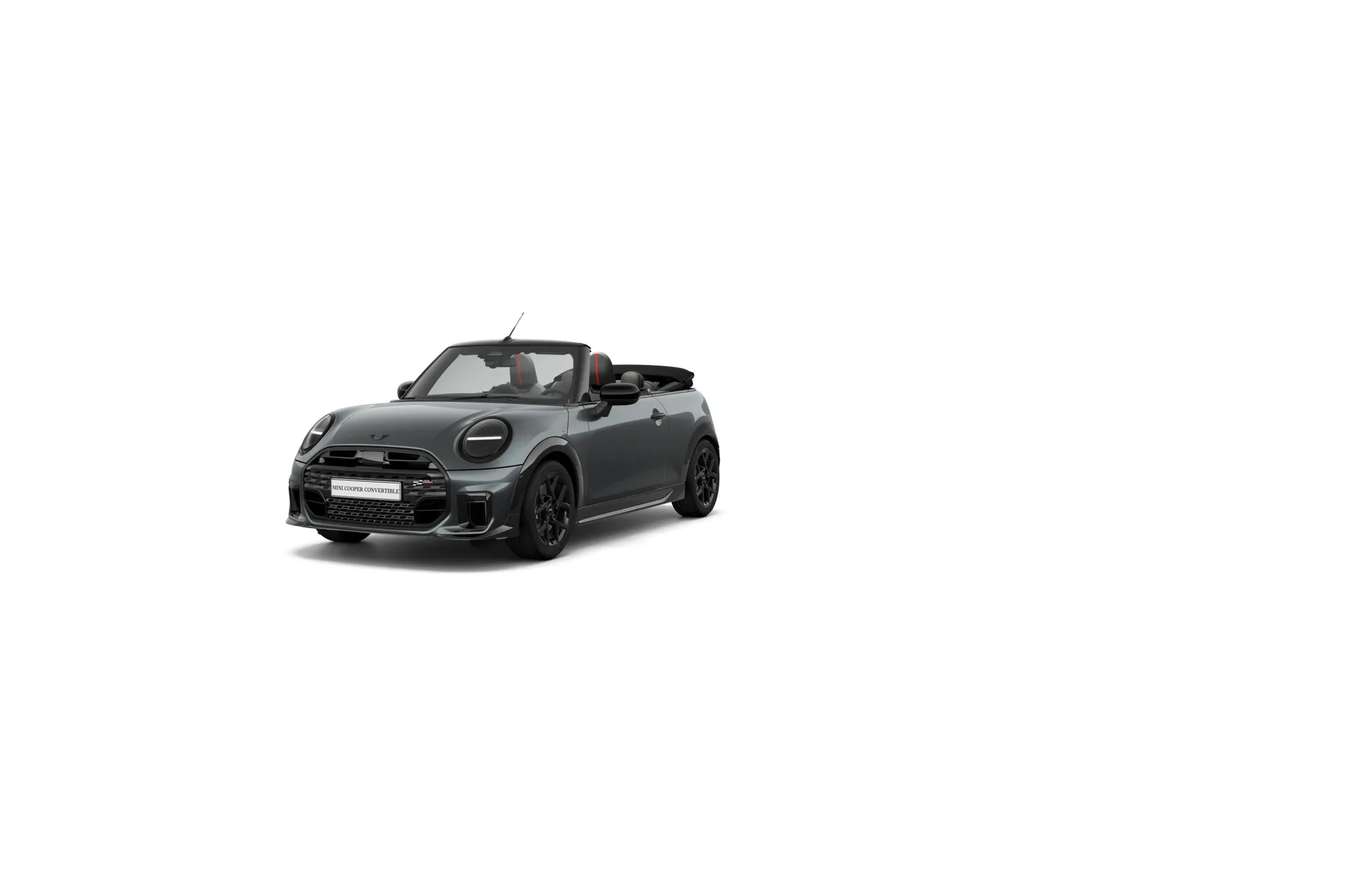 Cooper Cabrio (F67), Paket John Cooper Works, Metalický lak Legend Grey, front