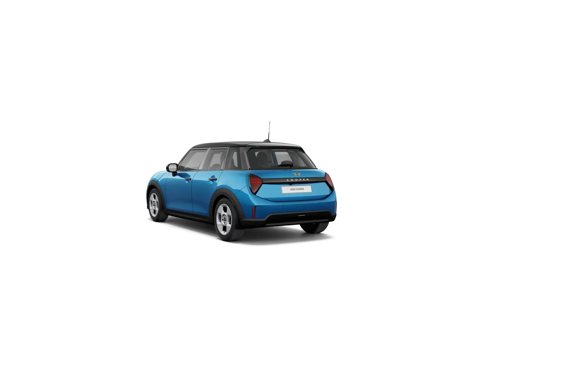 Cooper 5dveřové (F65), Paket Classic, Metalický lak Icy Sunshine Blue, rear