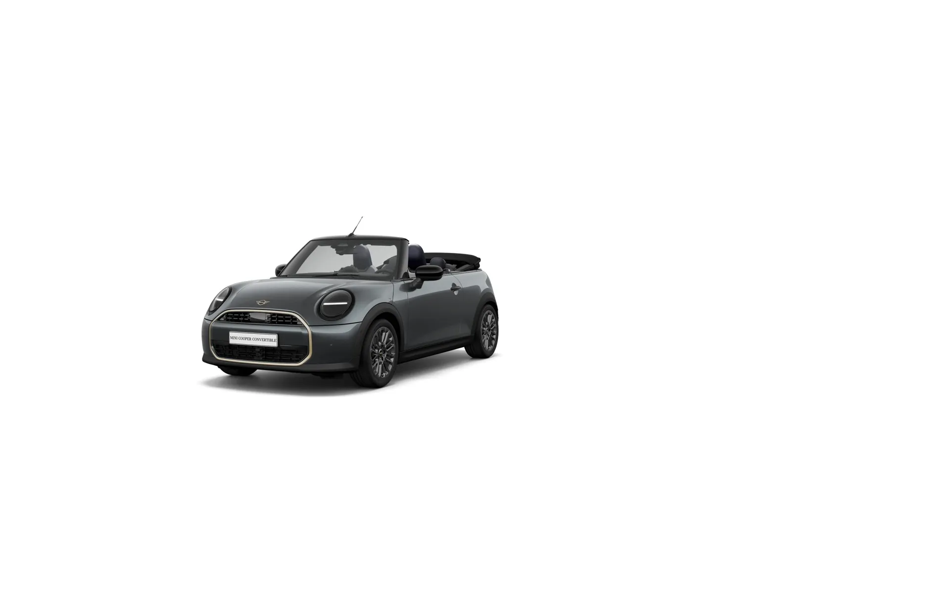 Cooper Cabrio (F67), Paket Favoured, Metalický lak Legend Grey, front