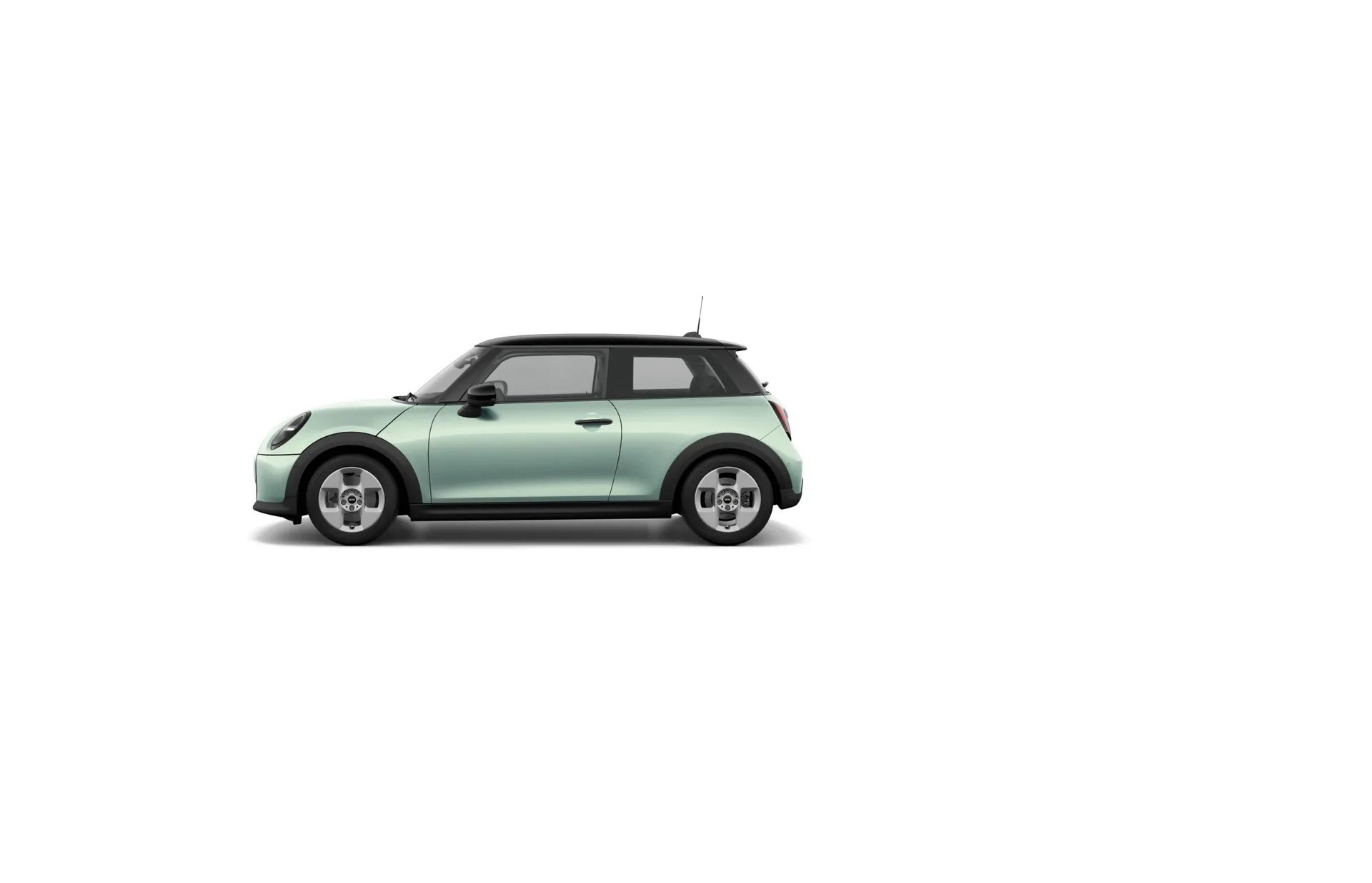 Cooper (F66), Paket Classic, Metalický lak Ocean Wave Green, side