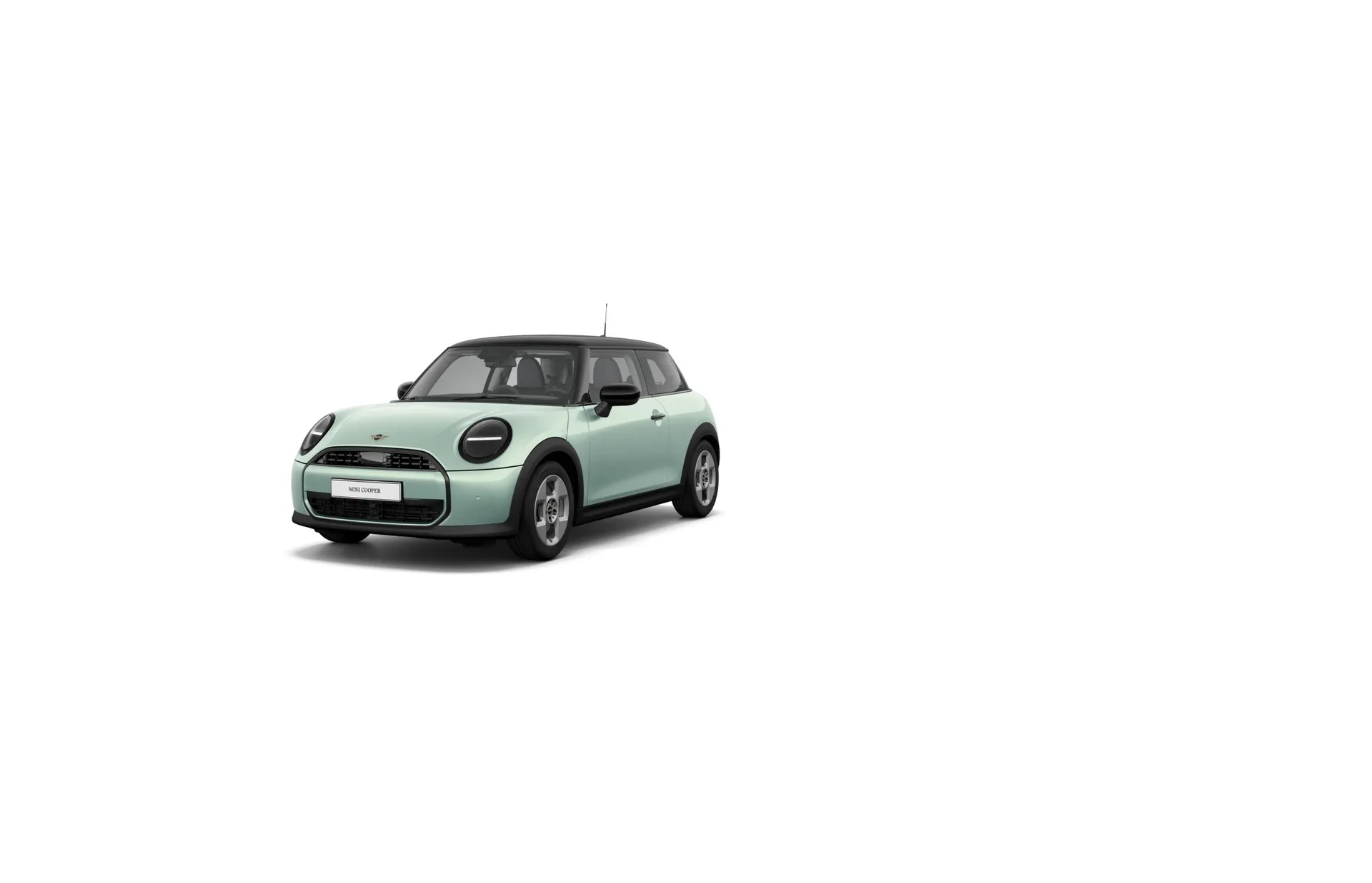 Cooper (F66), Paket Classic, Metalický lak Ocean Wave Green, front
