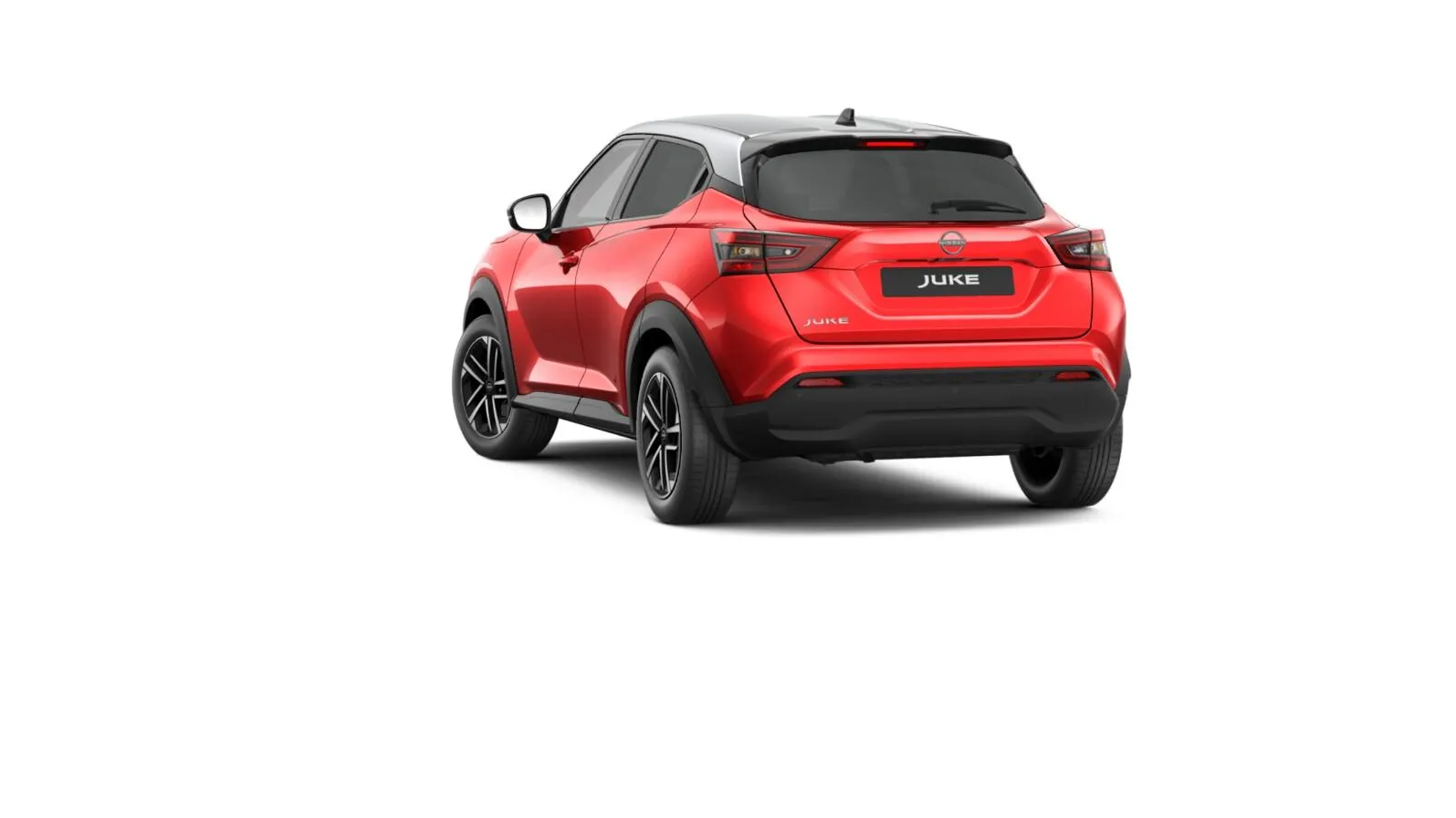 Juke, N-CONNECTA, Červený západ slunce + stříbrná střecha, rear