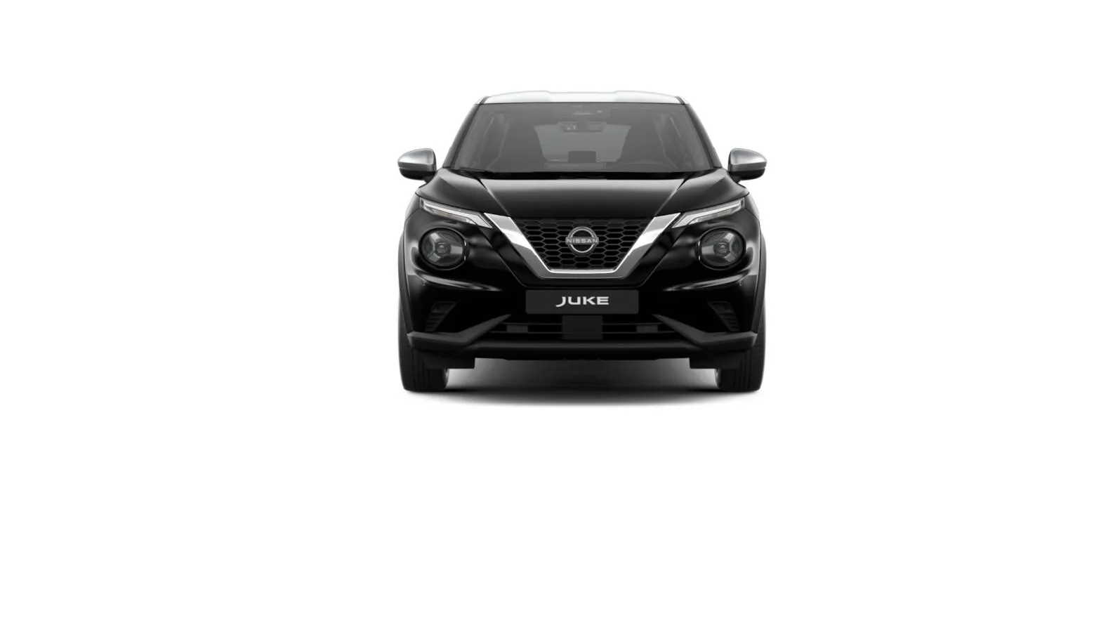 Juke, N-CONNECTA, Černá + stříbrná střecha, front_straight