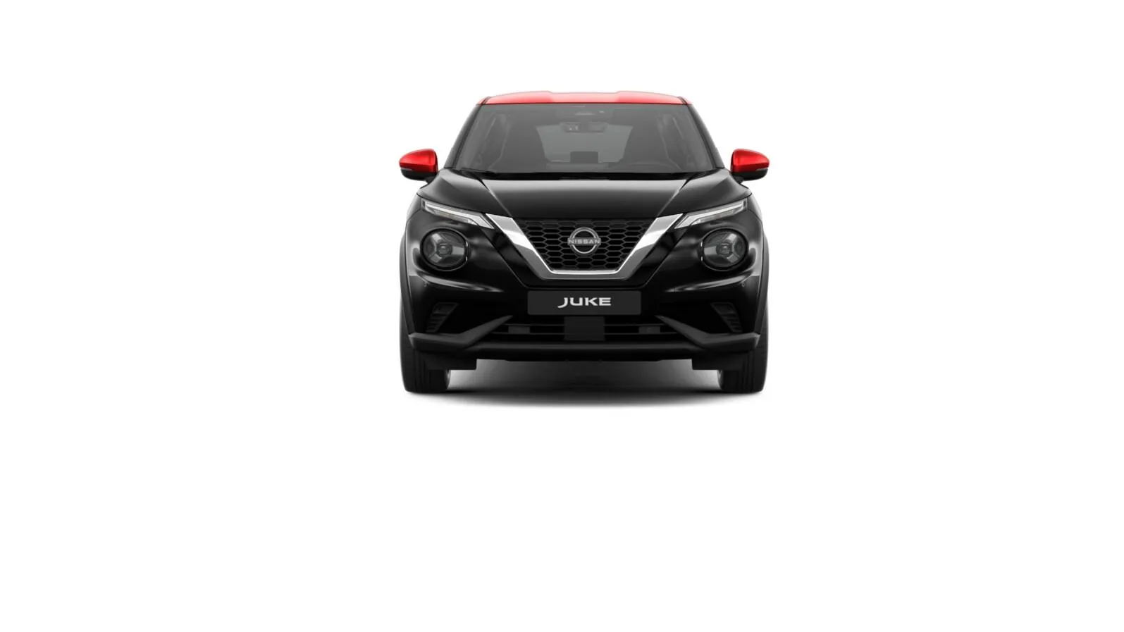 Juke, N-CONNECTA, Černá + červená střecha, front_straight