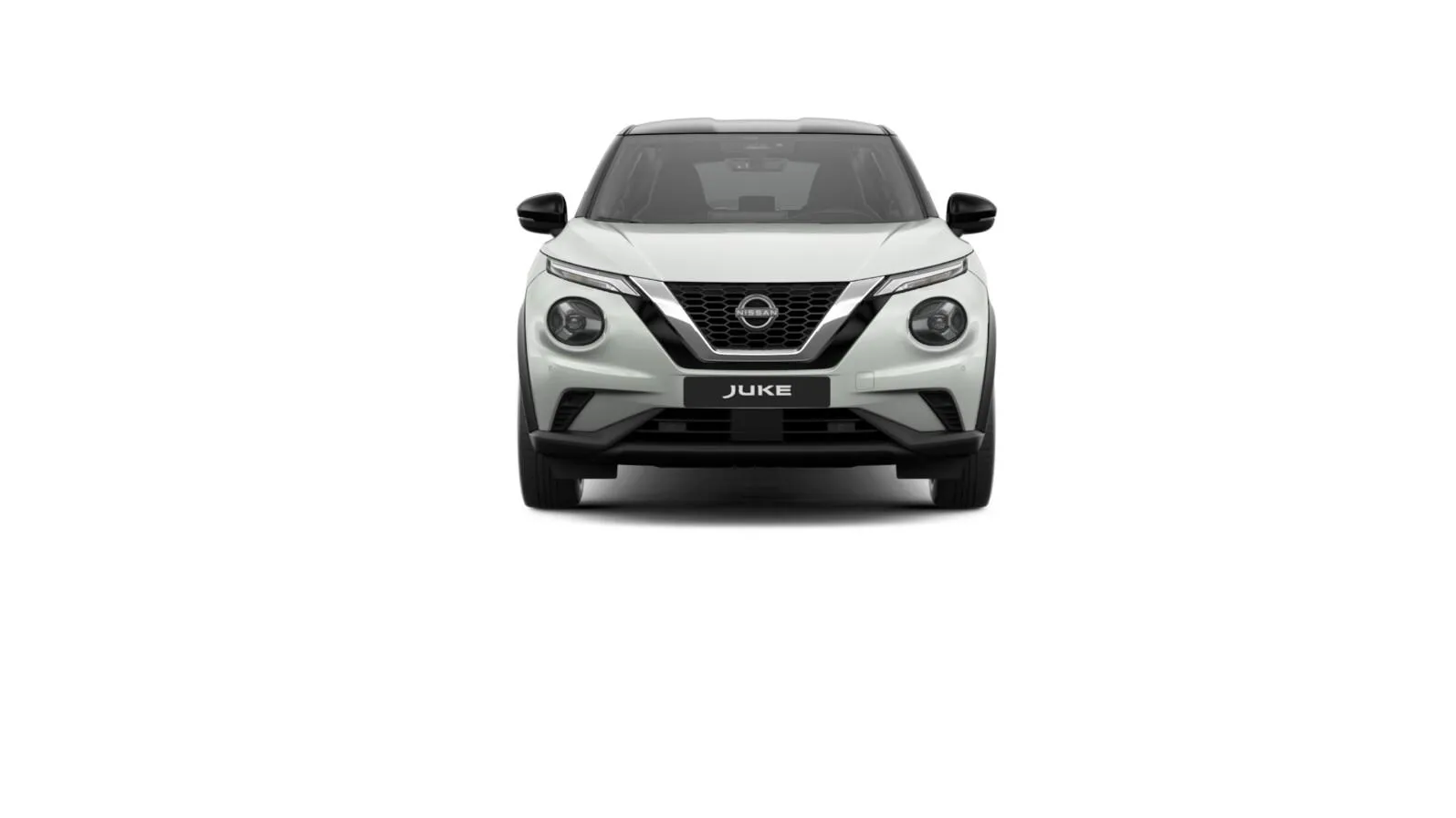 Juke, N-CONNECTA, Perleťově bílá + černá střecha, front_straight