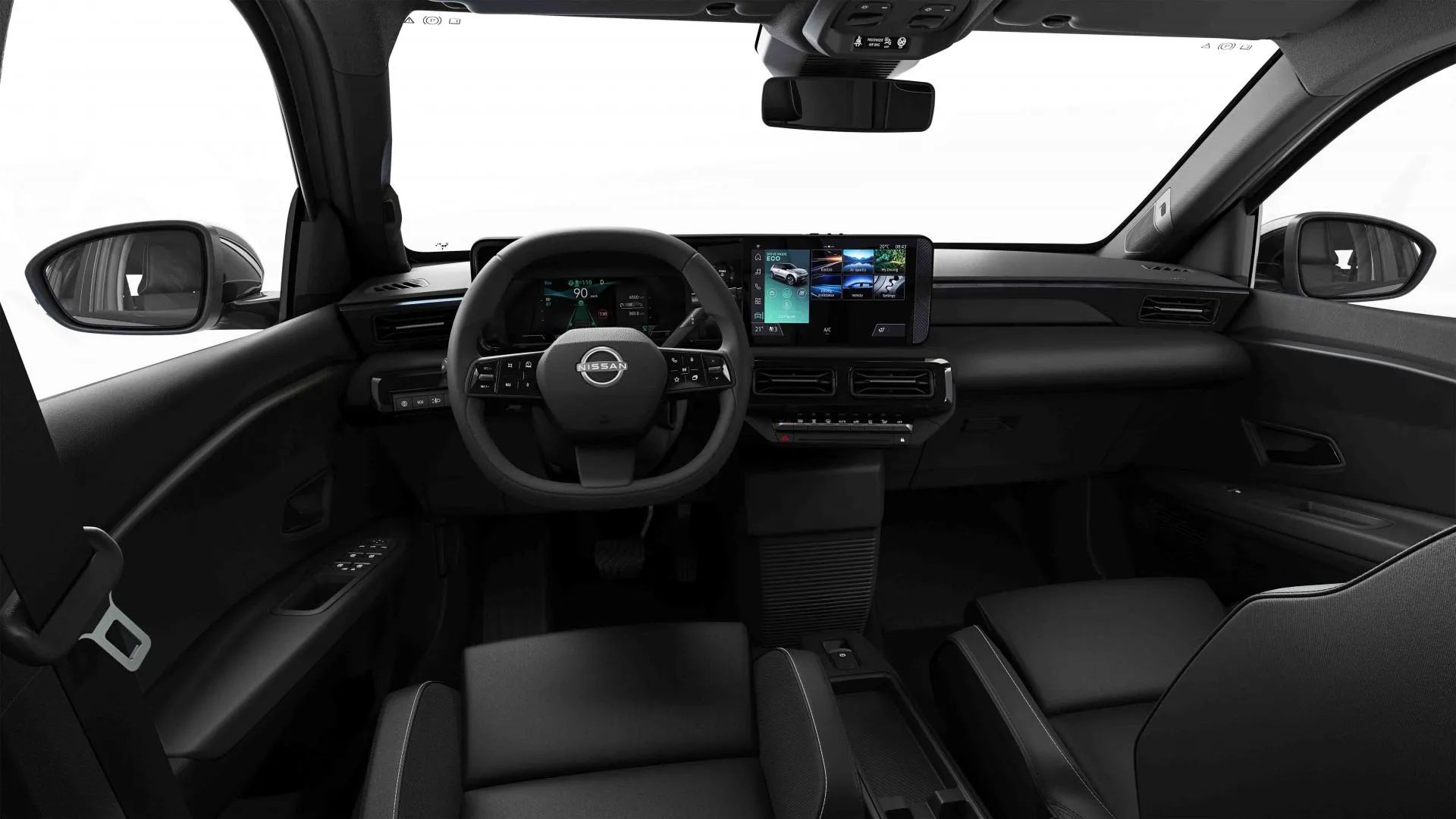 Micra, ADVANCE, interiér Komfortní interiér – látková sedadla, studio