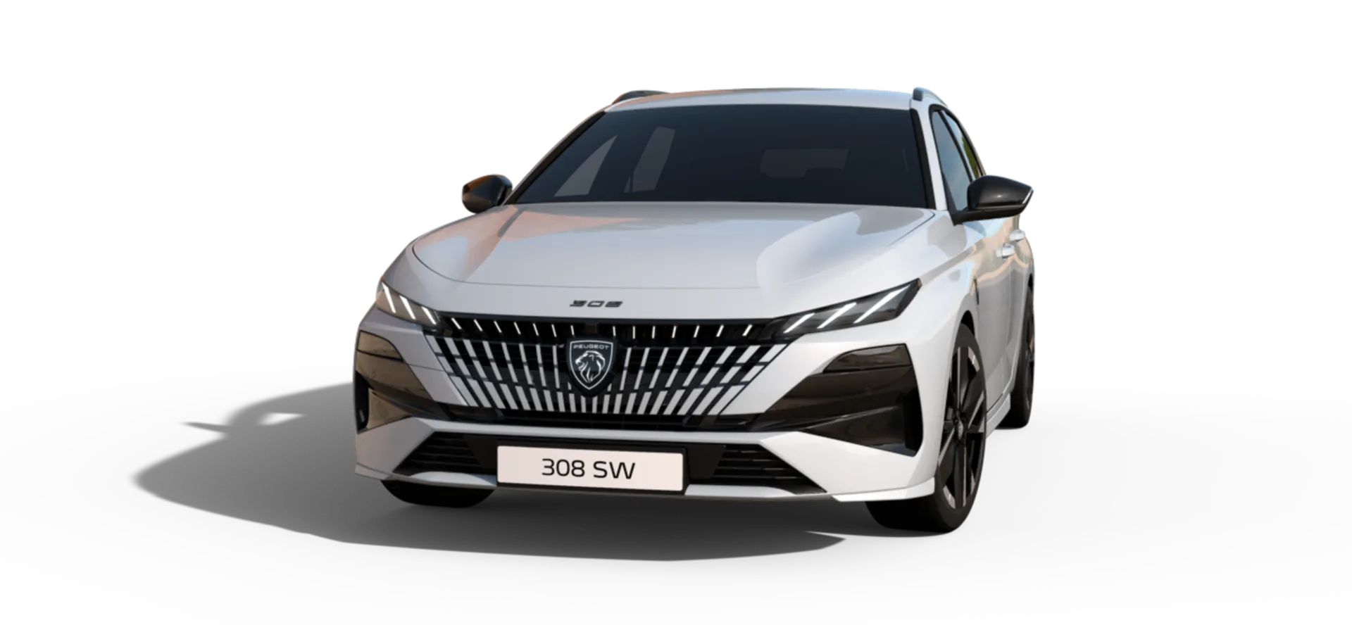 308 SW, GT, Bílá Okénite / Metalický lak, front