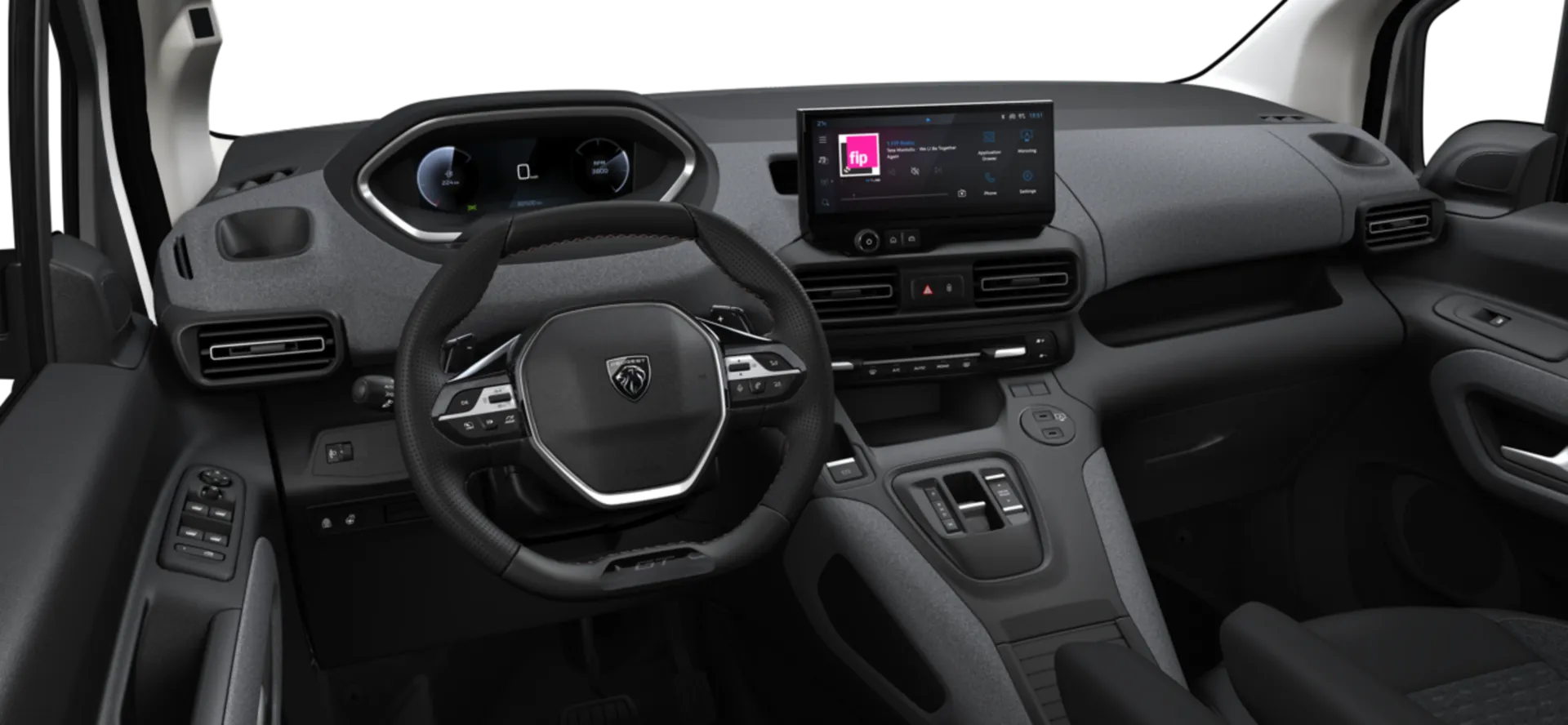Rifter Long, GT, interiér Látkové čalounění LOSANGE tmavé, dashboard