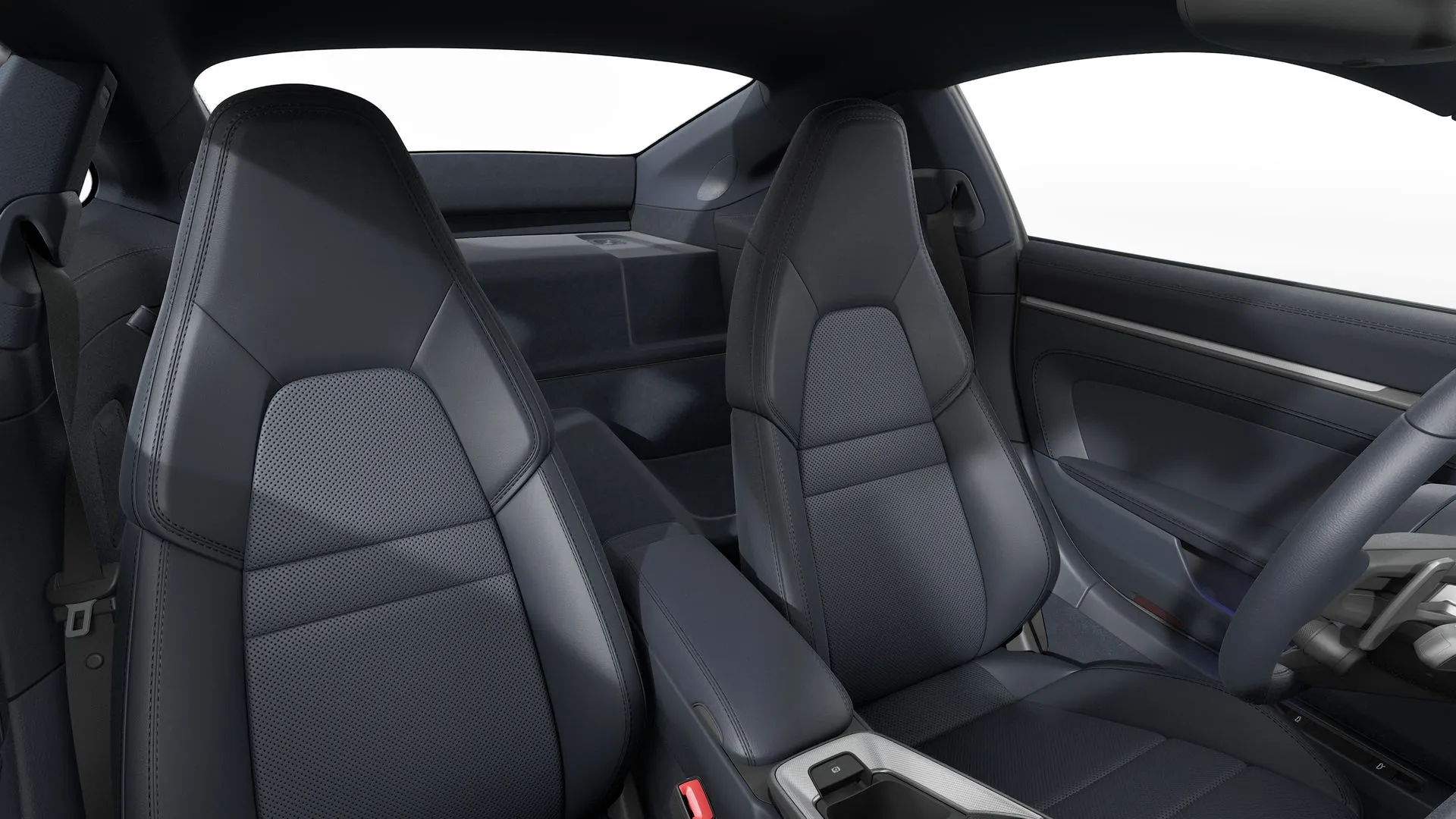 911, 911 Carrera, interiér Kožený interiér Darknight modrá, front_seats
