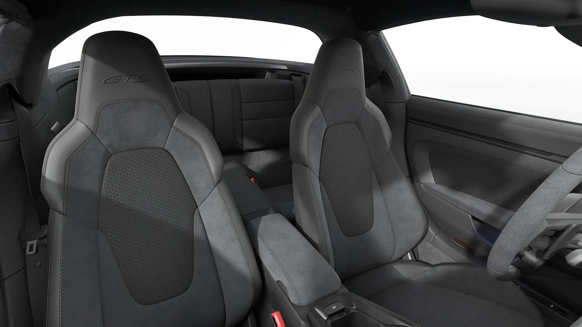 911 Targa, 911 Targa 4 GTS, interiér Interiér Race-Tex s rozsáhlými prvky z kůže, front_seats