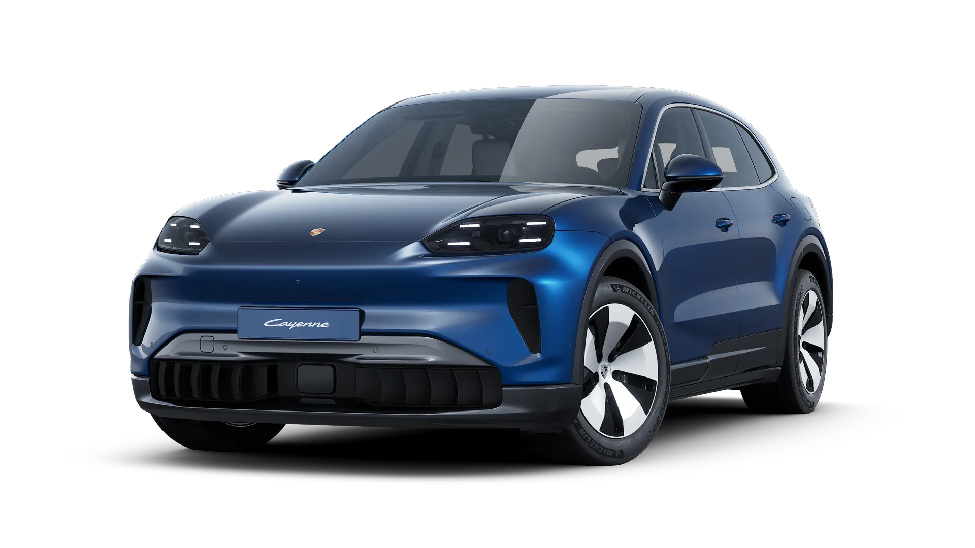 Cayenne Electric, Cayenne Electric, Napali Blue Metallic, front