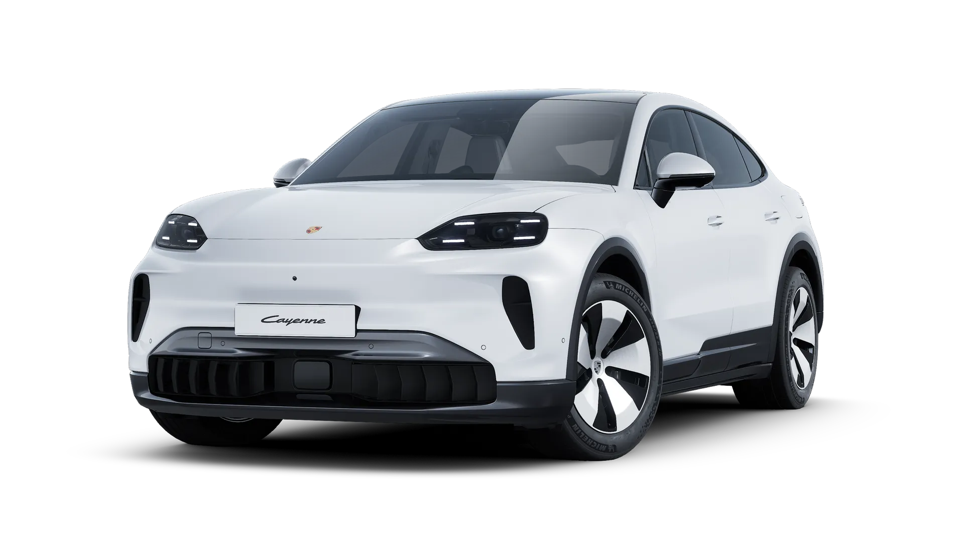 Cayenne Electric Coupé, Cayenne Coupé Electric, Carrara bílá metalíza, front