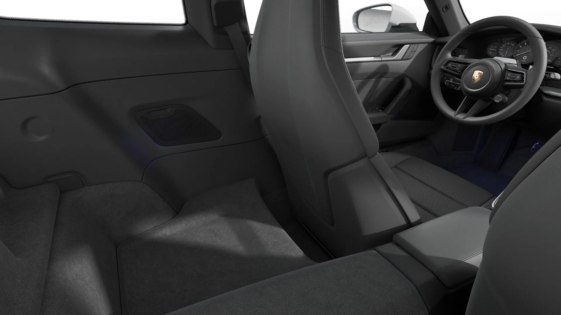 911, 911 Carrera, interiér Kožený paket černá, back_seats
