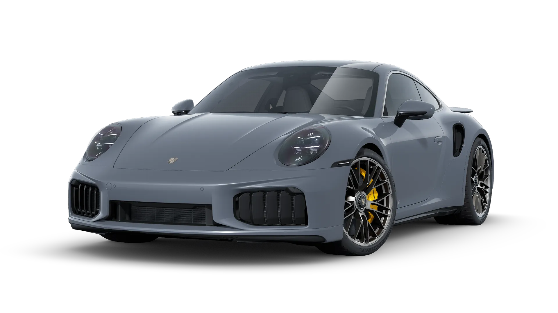 911, 911 Turbo S, Slate Grey Neo, front