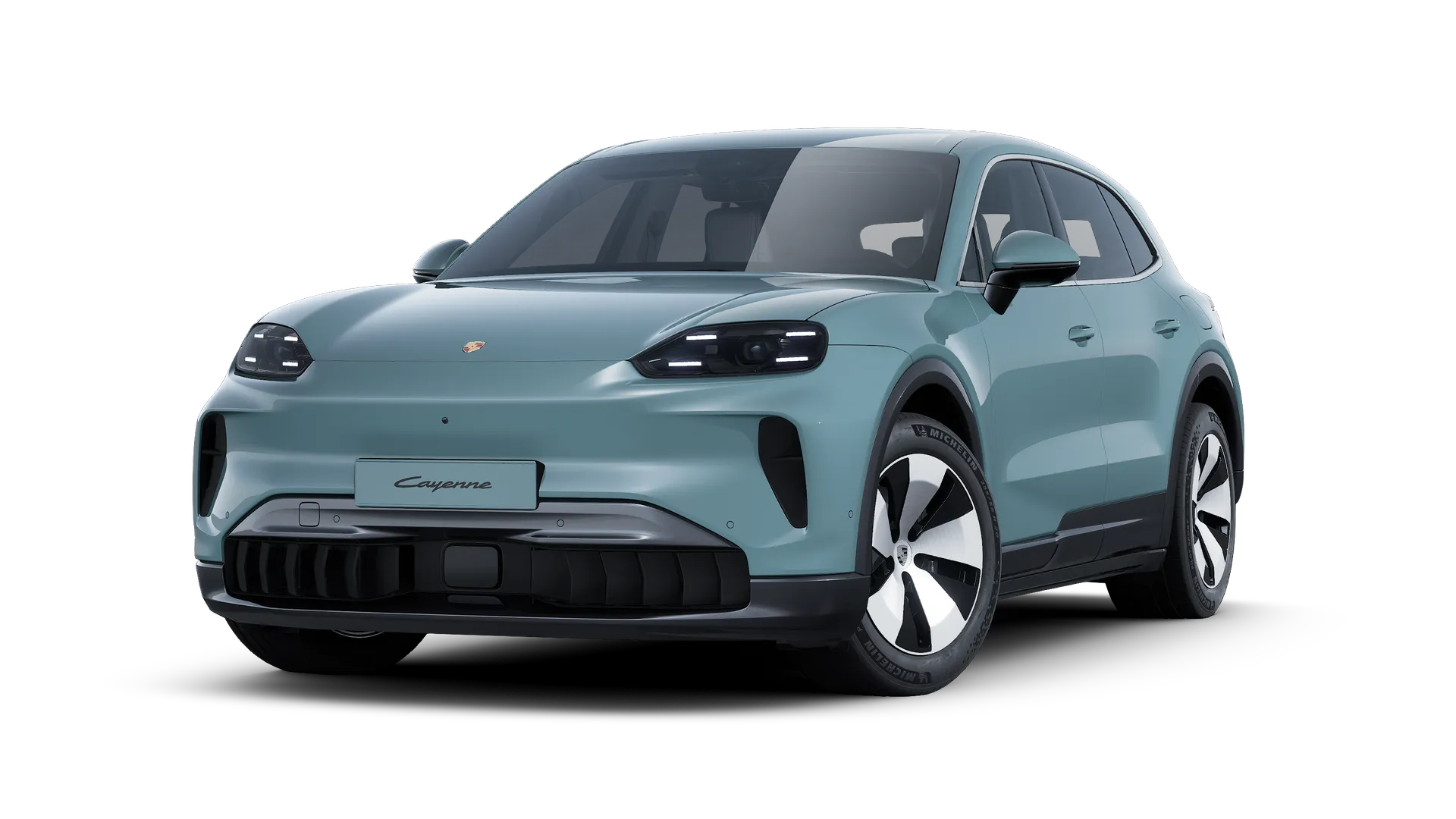 Cayenne Electric, Cayenne Electric, Mystic Green Metallic, front