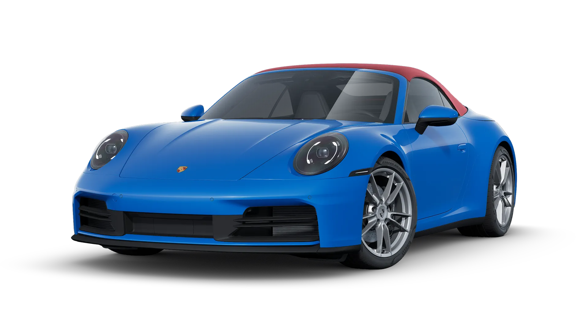 911 Cabriolet, 911 Carrera Cabriolet, Sklápěcí plátěná střecha, Červená, front