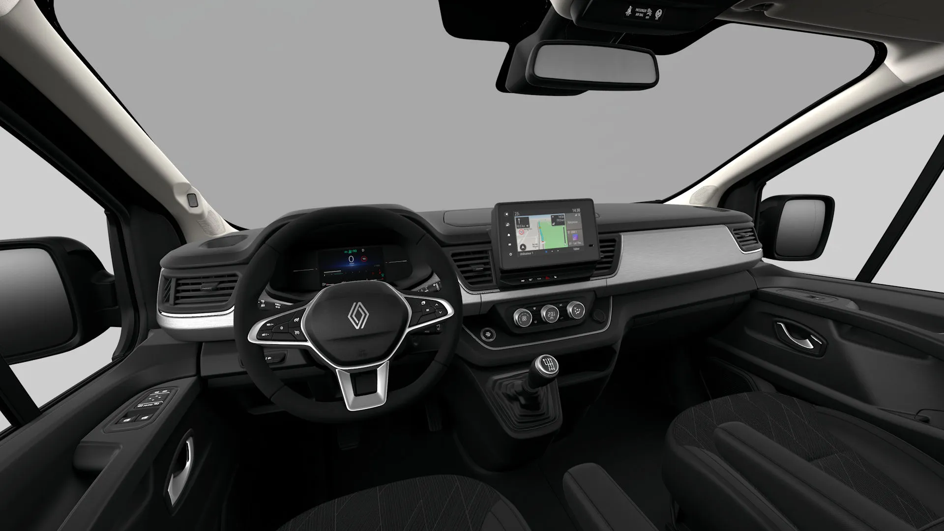 Trafic L1, SpaceClass, interiér látkové čalounění Java, dashboard
