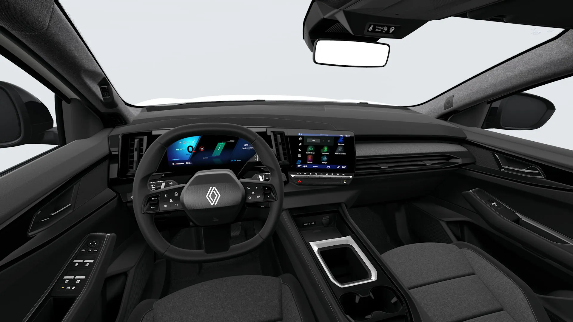 Austral, Evolution, interiér čalounění z recyklované textilie, dashboard