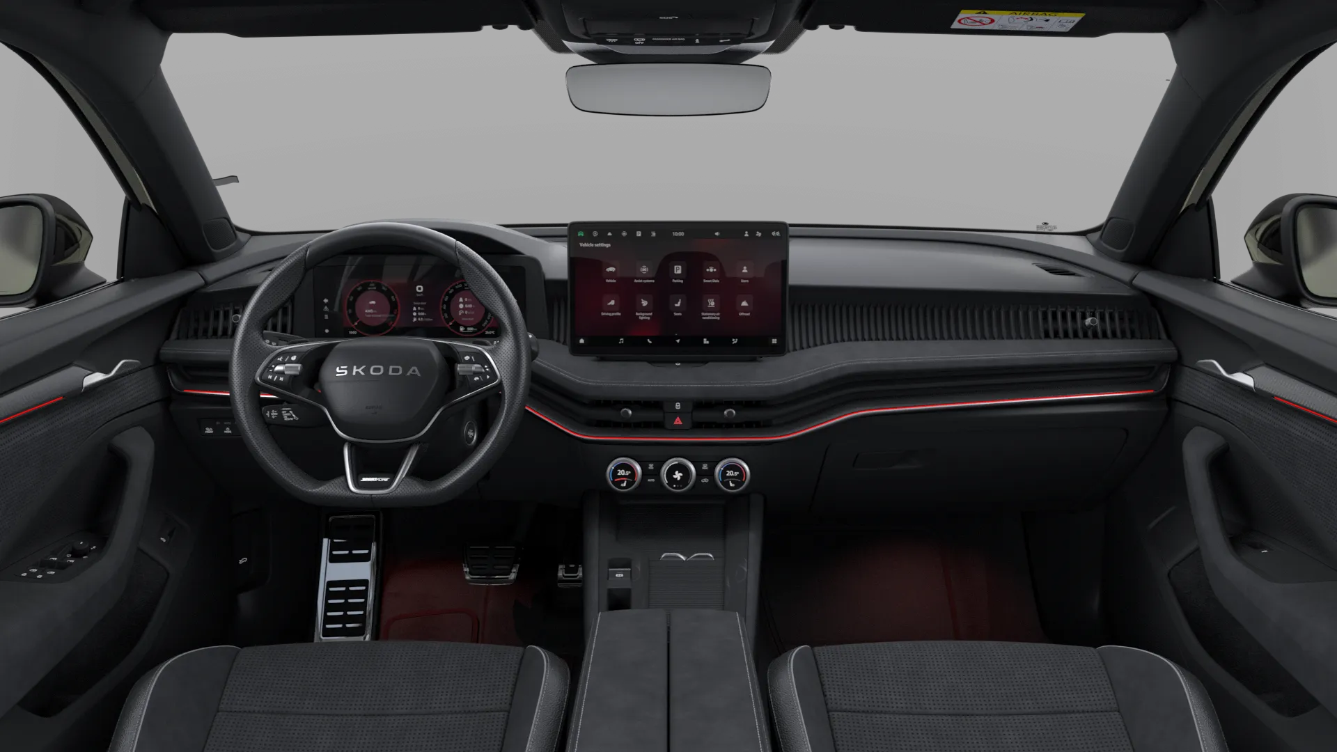 Superb, Sportline, Žlutá Ice Tea metalíza, interiér Sportline, dashboard