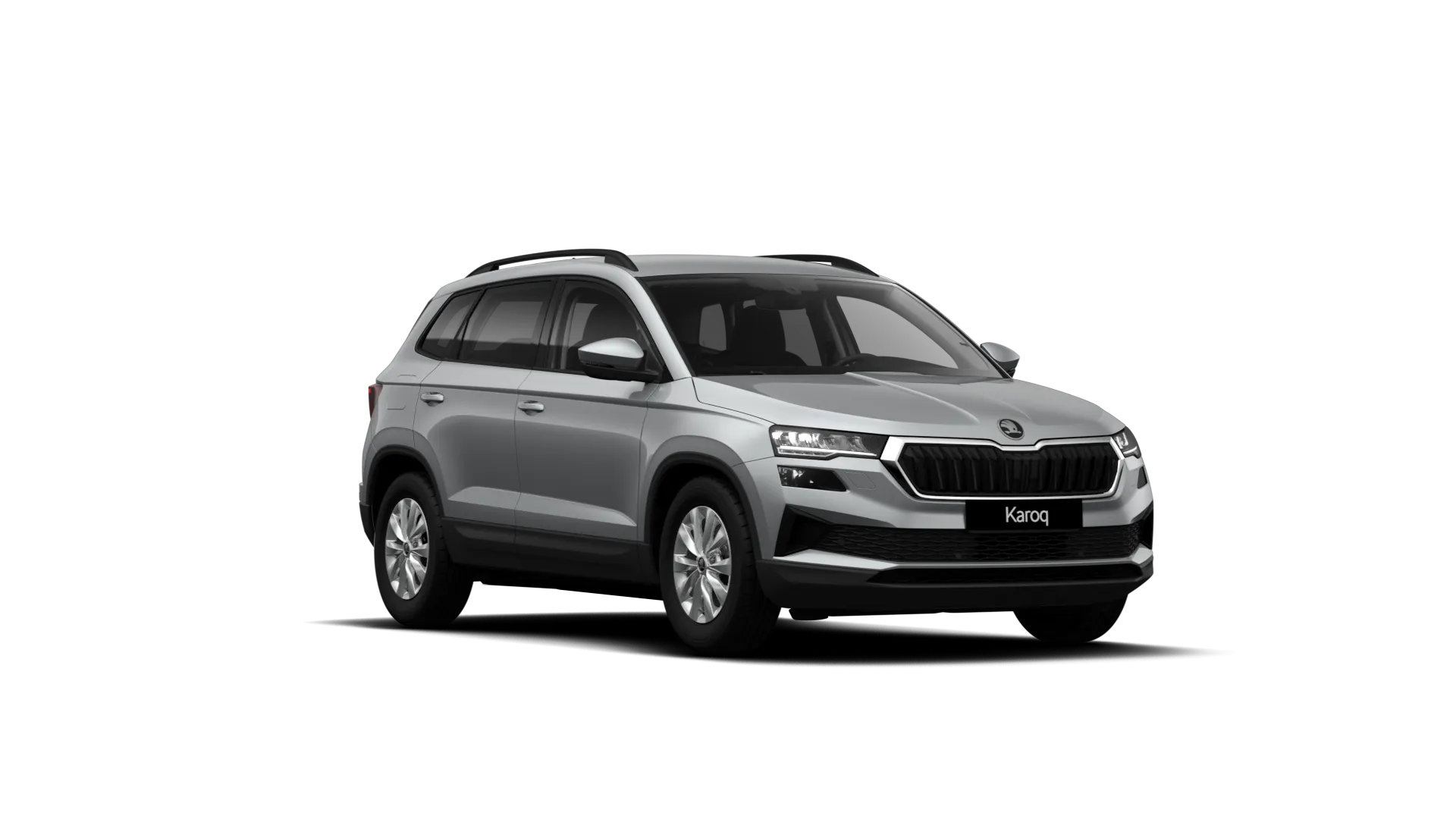 Karoq, Classic, Stříbrná Smokey Diamond metalíza, front