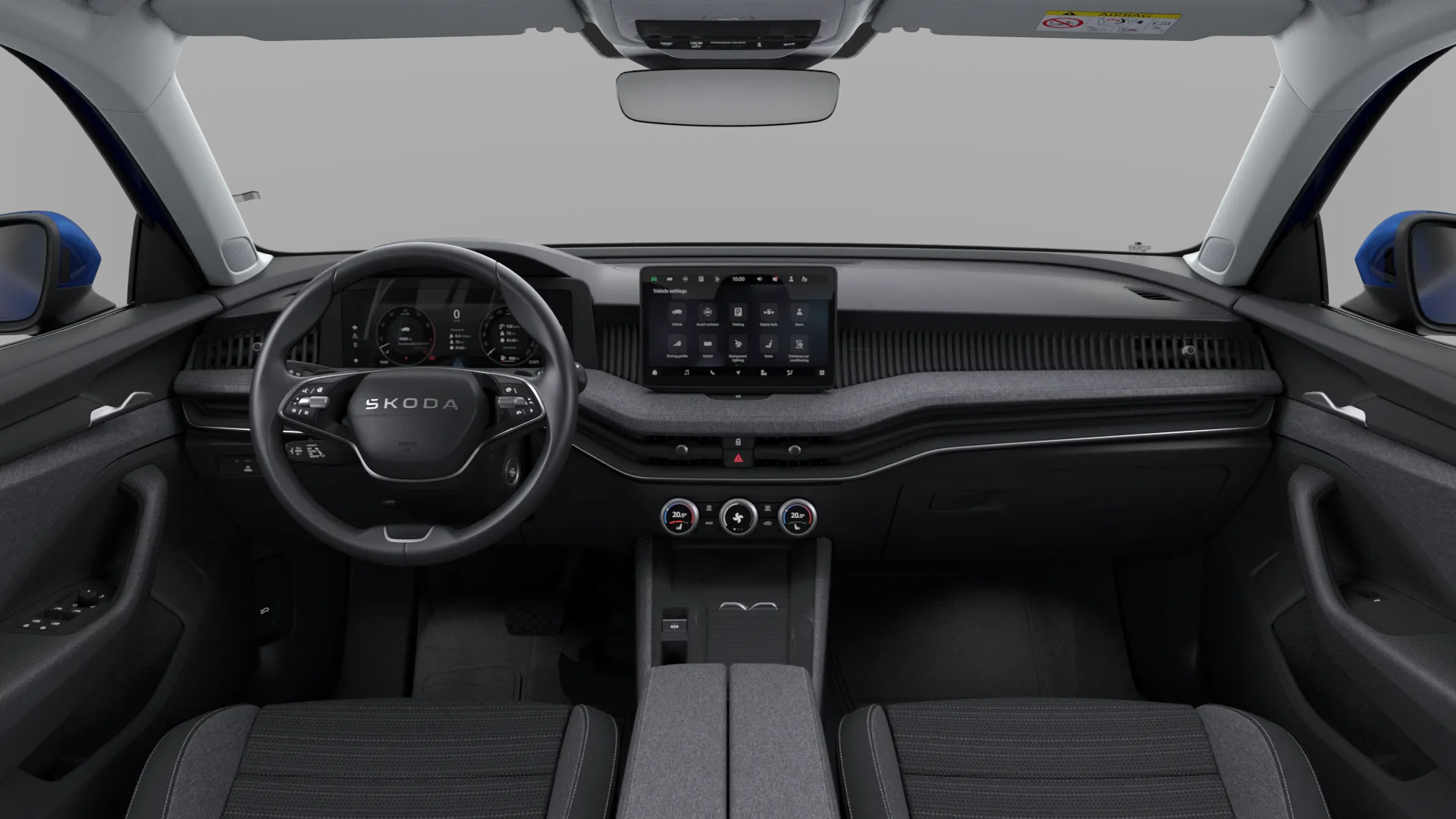 Superb Combi, Selection, Modrá Cobalt metalíza, interiér Loft, dashboard