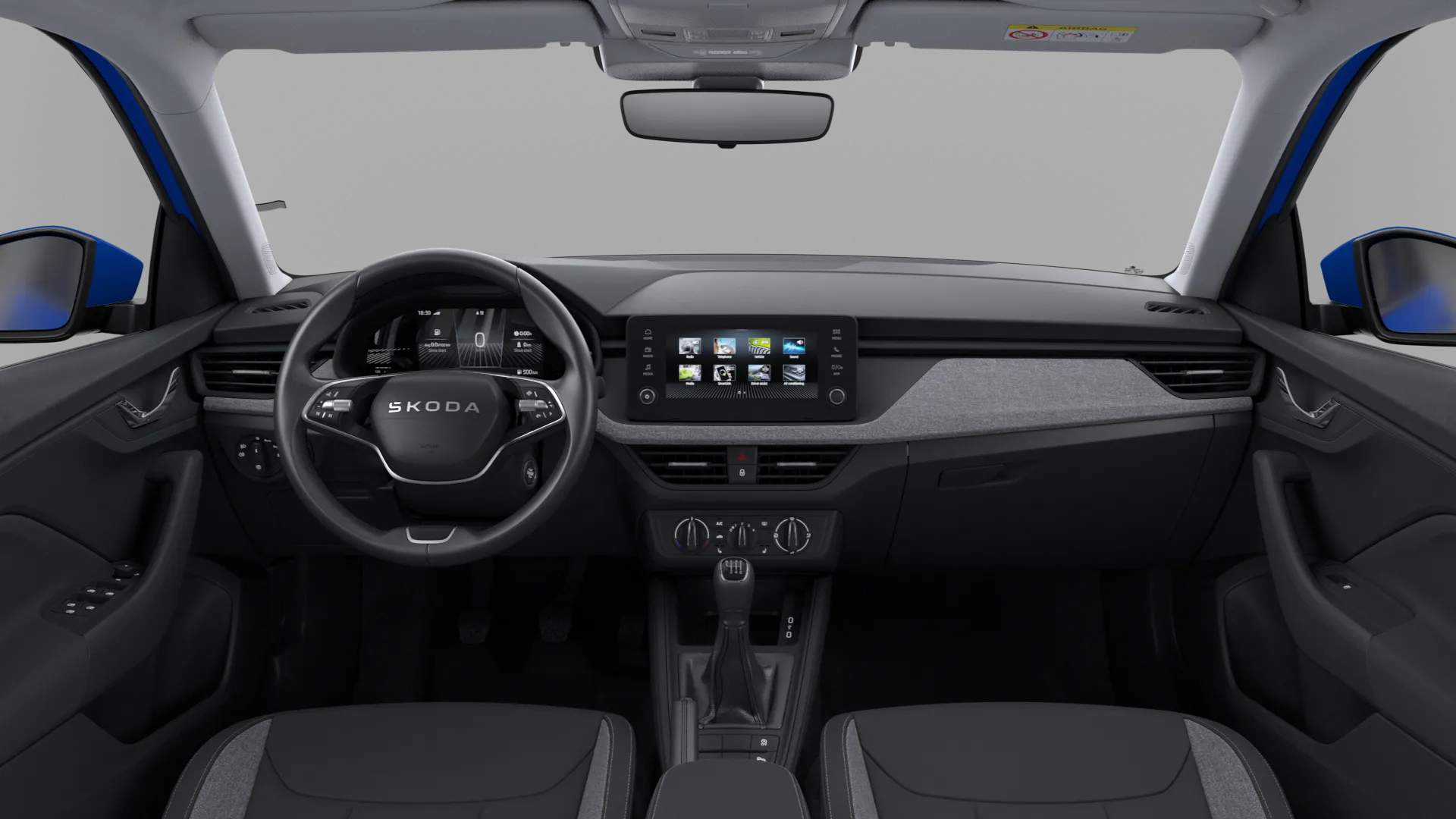 Scala, Selection, Modrá Energy, interiér Loft, dashboard