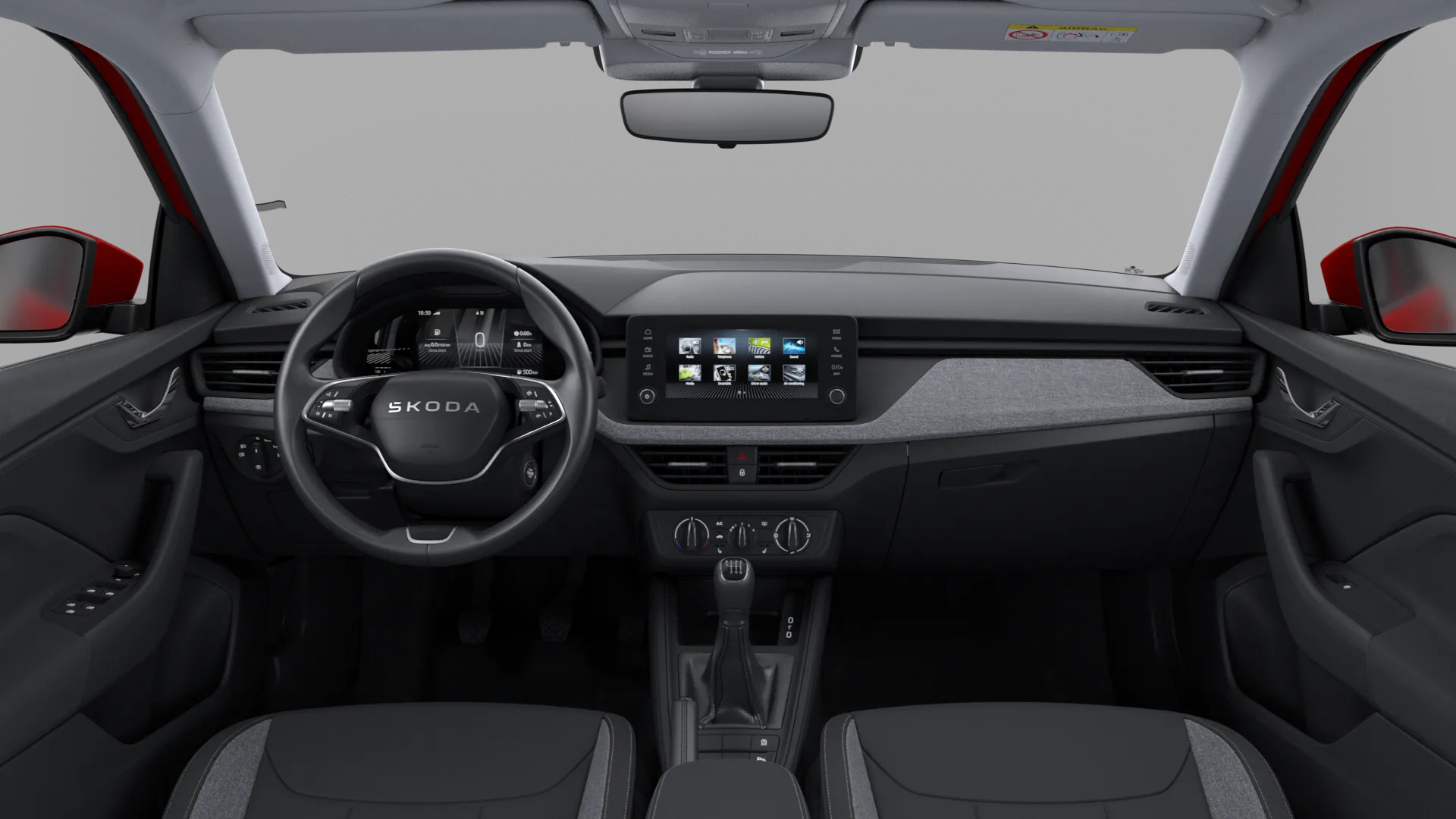 Scala, Selection, Červená Velvet metalíza, interiér Loft, dashboard
