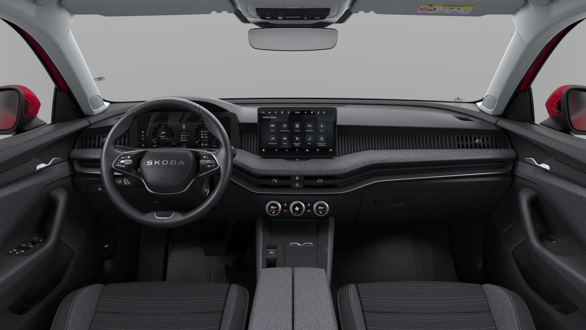Superb, Selection, Červená Carmine metalíza, interiér Loft, dashboard