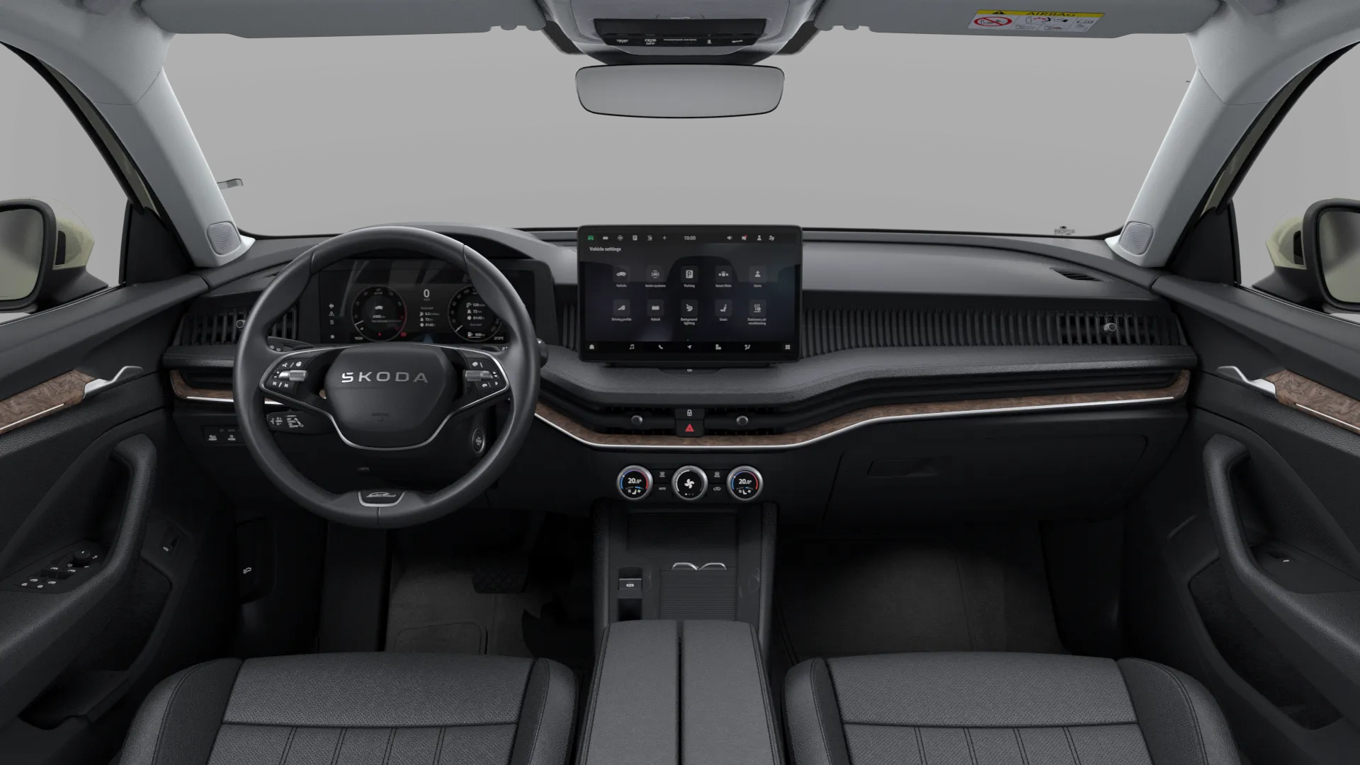 Superb, L&K, interiér L&K černý, dashboard